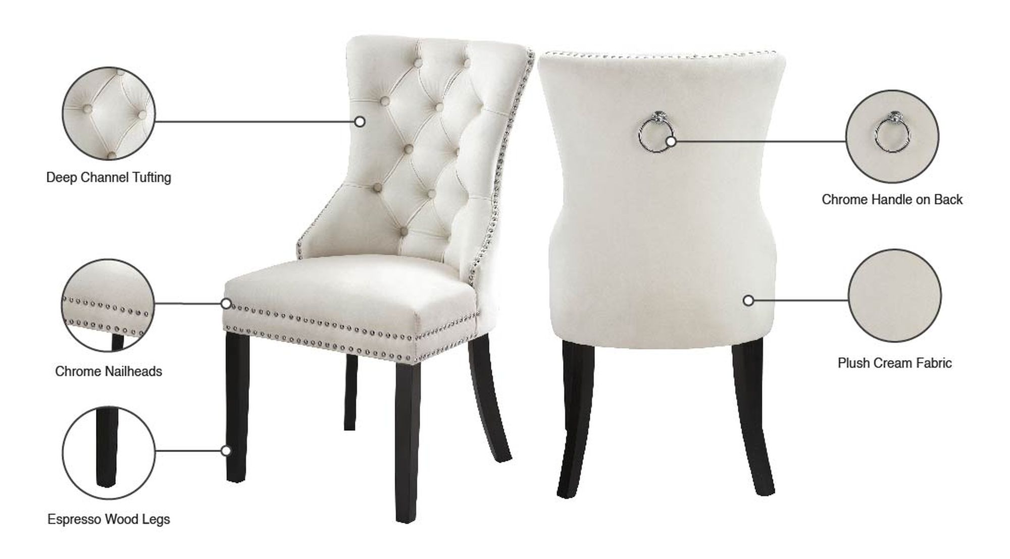 Nikki Velvet Dining Chair