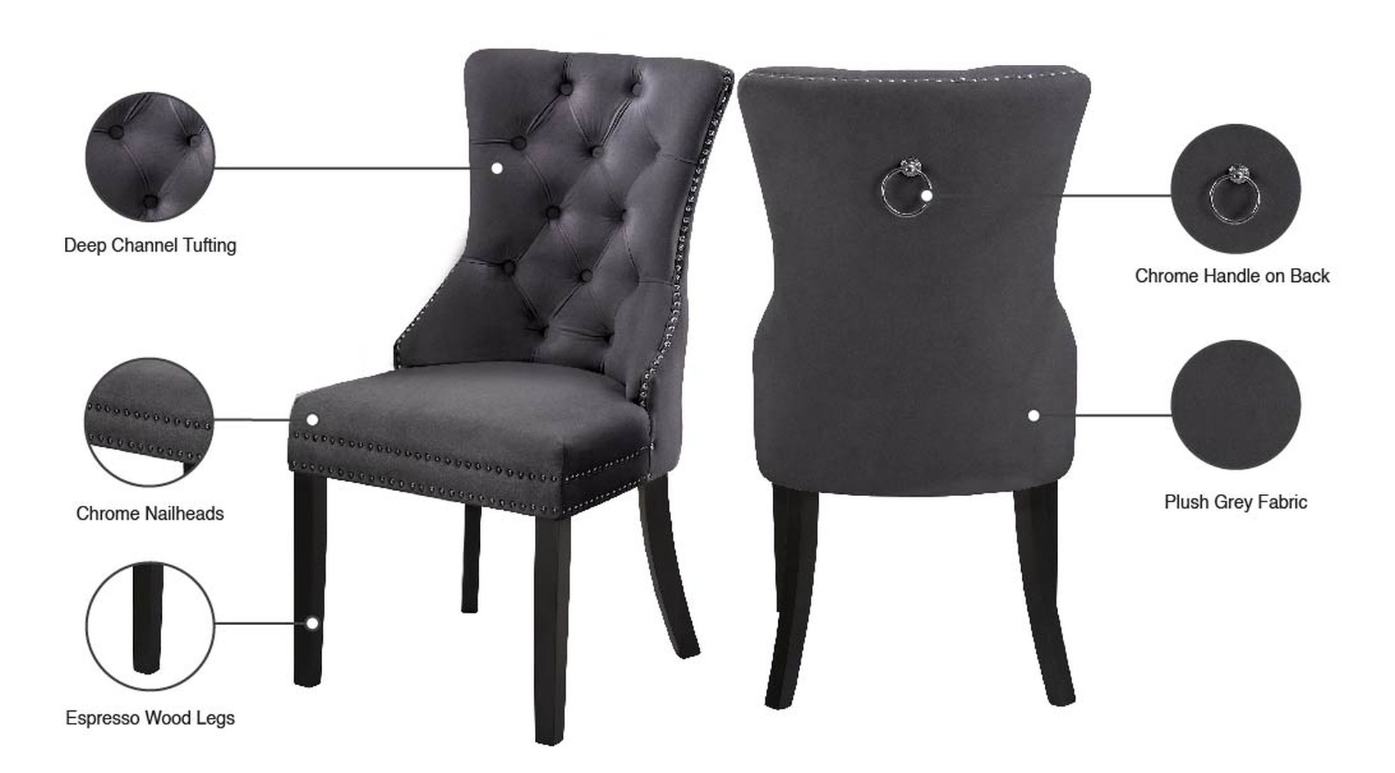 Nikki Velvet Dining Chair