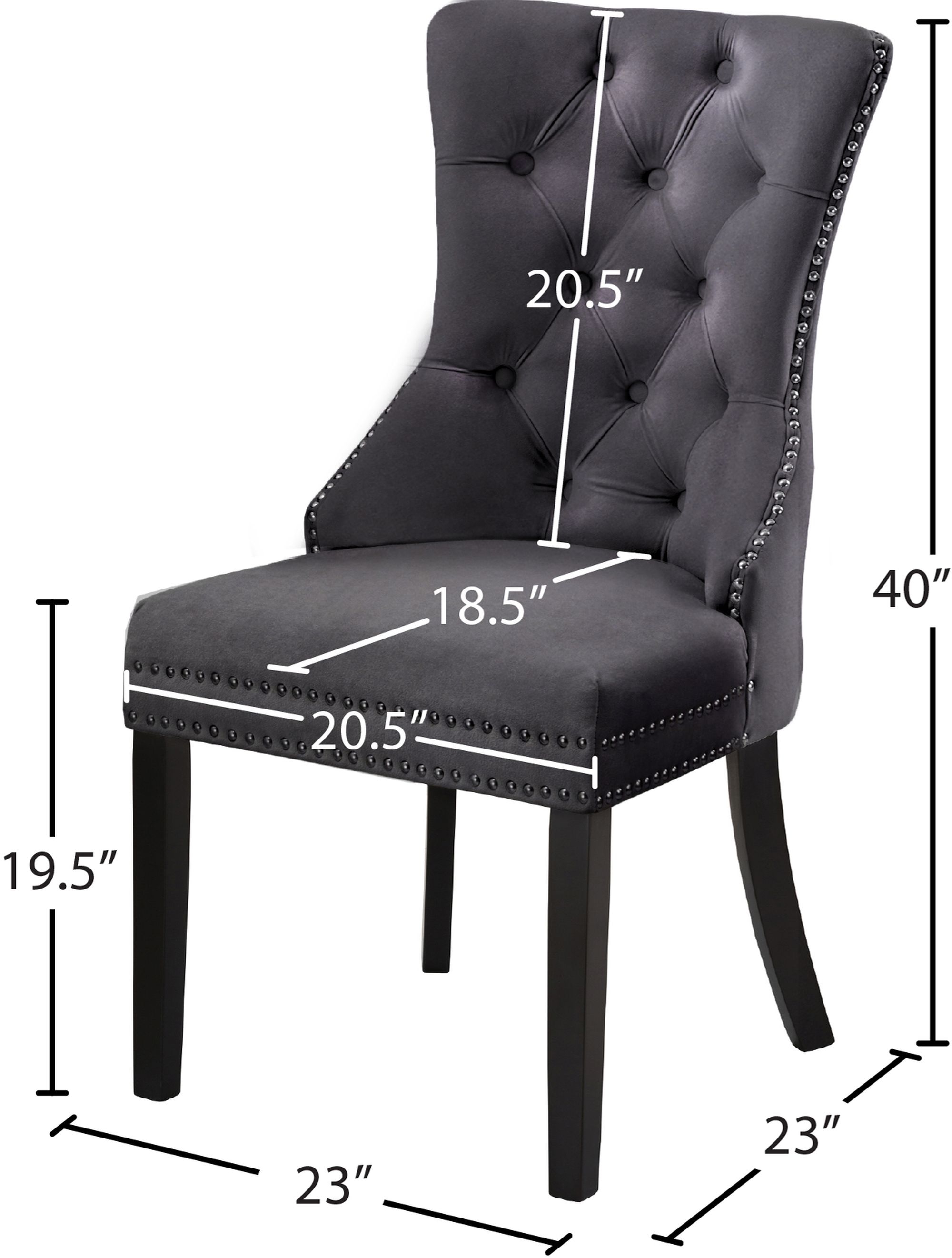 Nikki Velvet Dining Chair