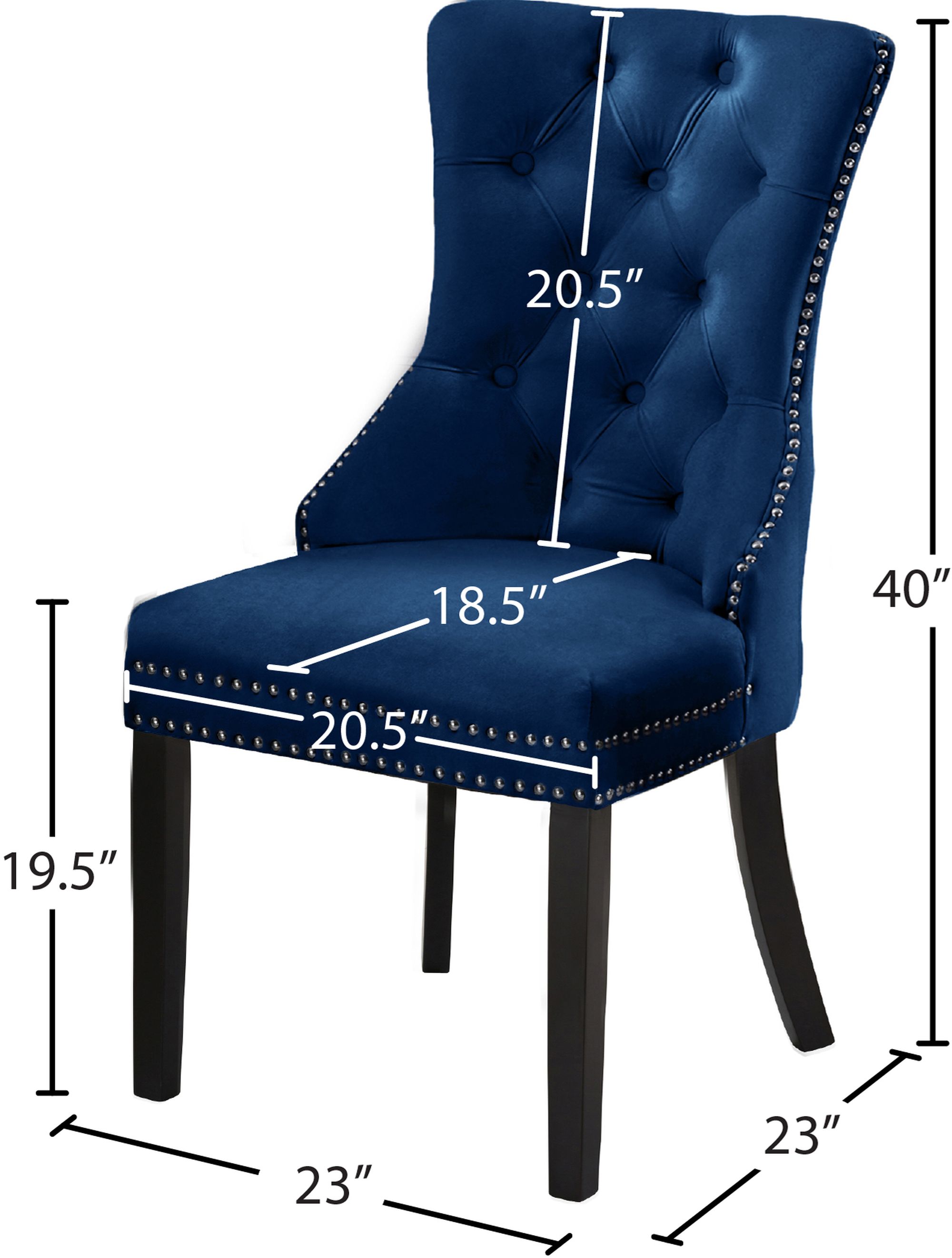 Nikki Velvet Dining Chair