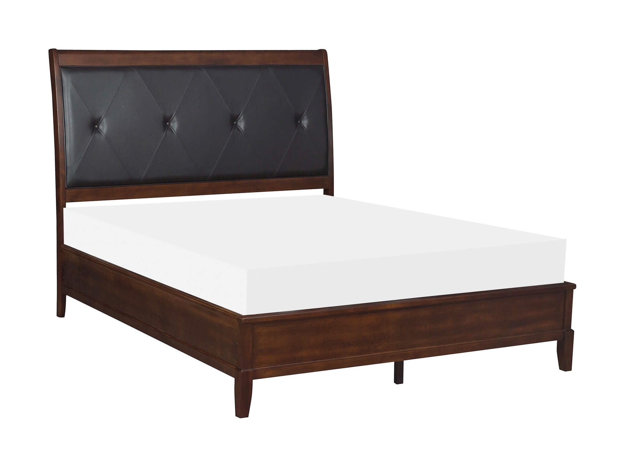Cotterill Leatherette/Wood/Wood Veneer Tufted Bedroom Set