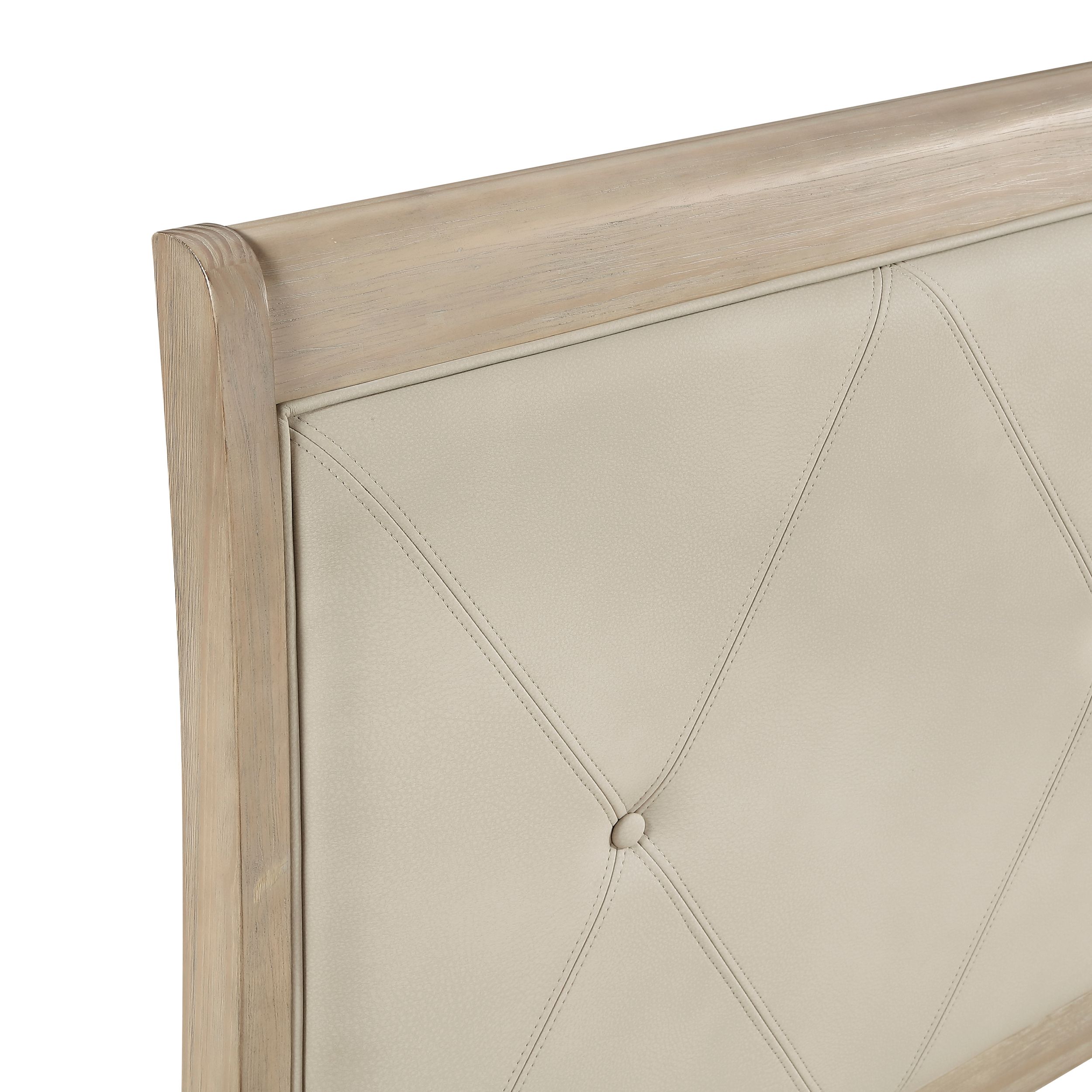 Cotterill Faux Leather/Wood Full Panel Bed