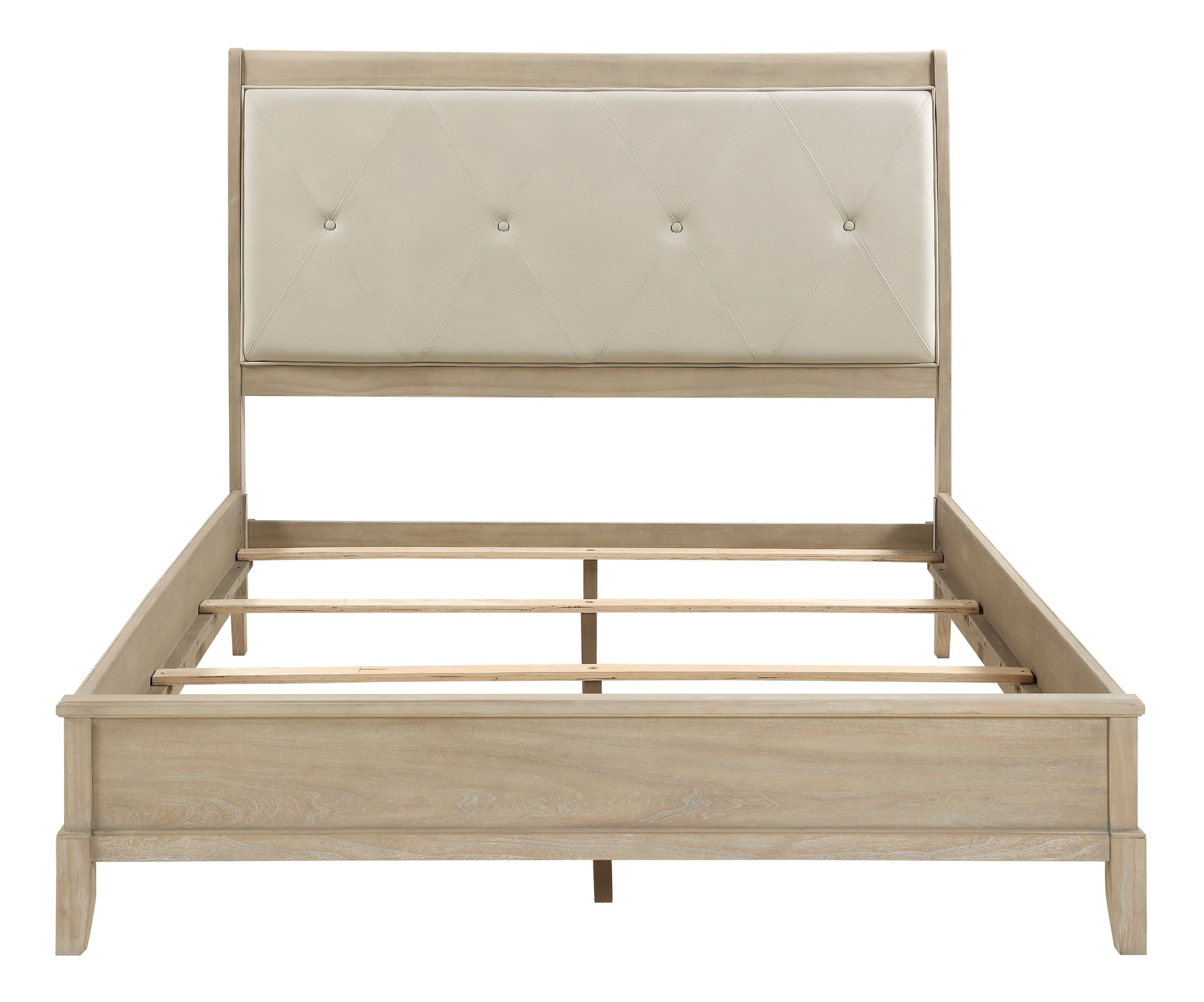 Cotterill Faux Leather/Wood Full Panel Bed