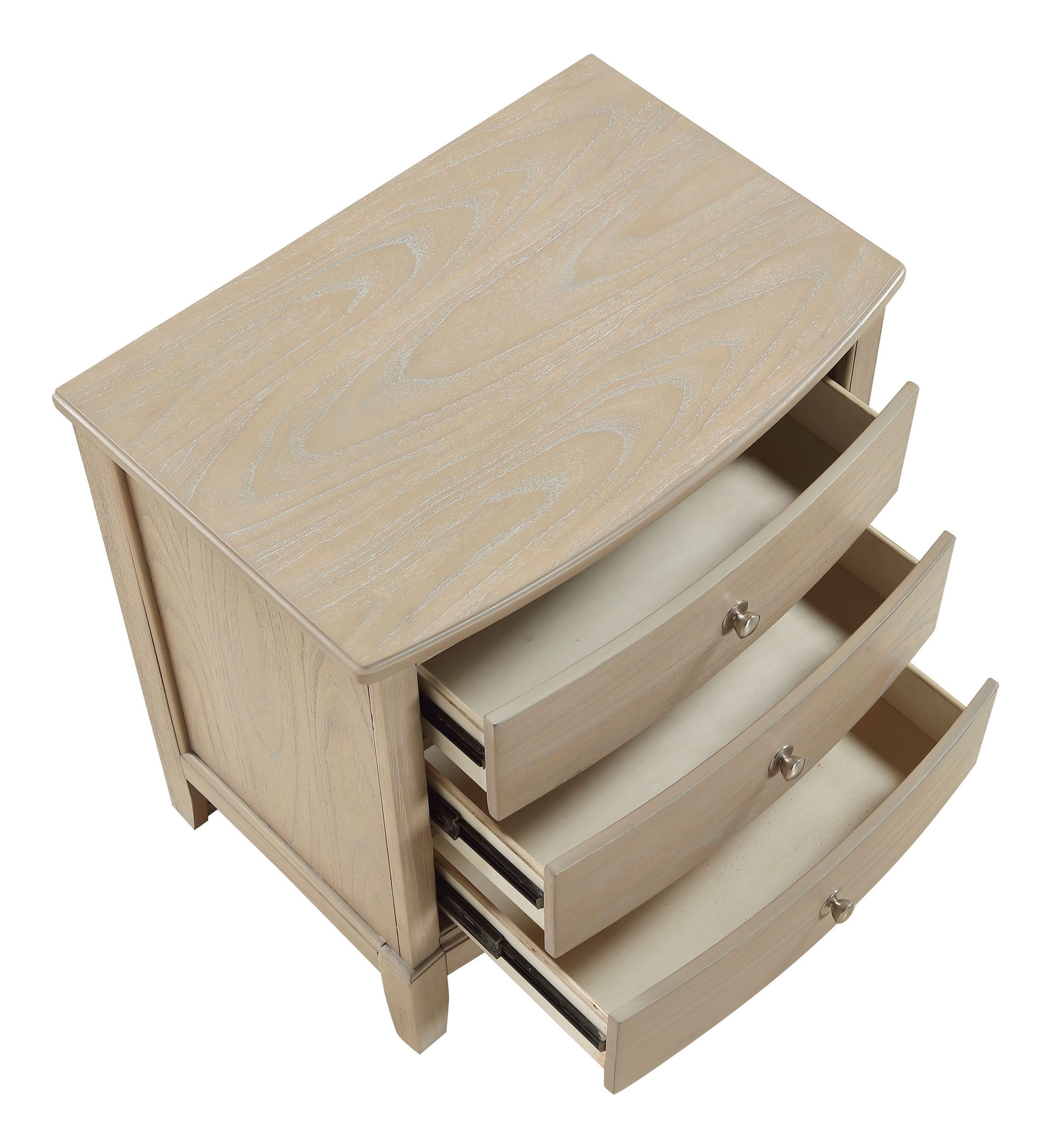 Cotterill Wood 3-Drawer Night Stand