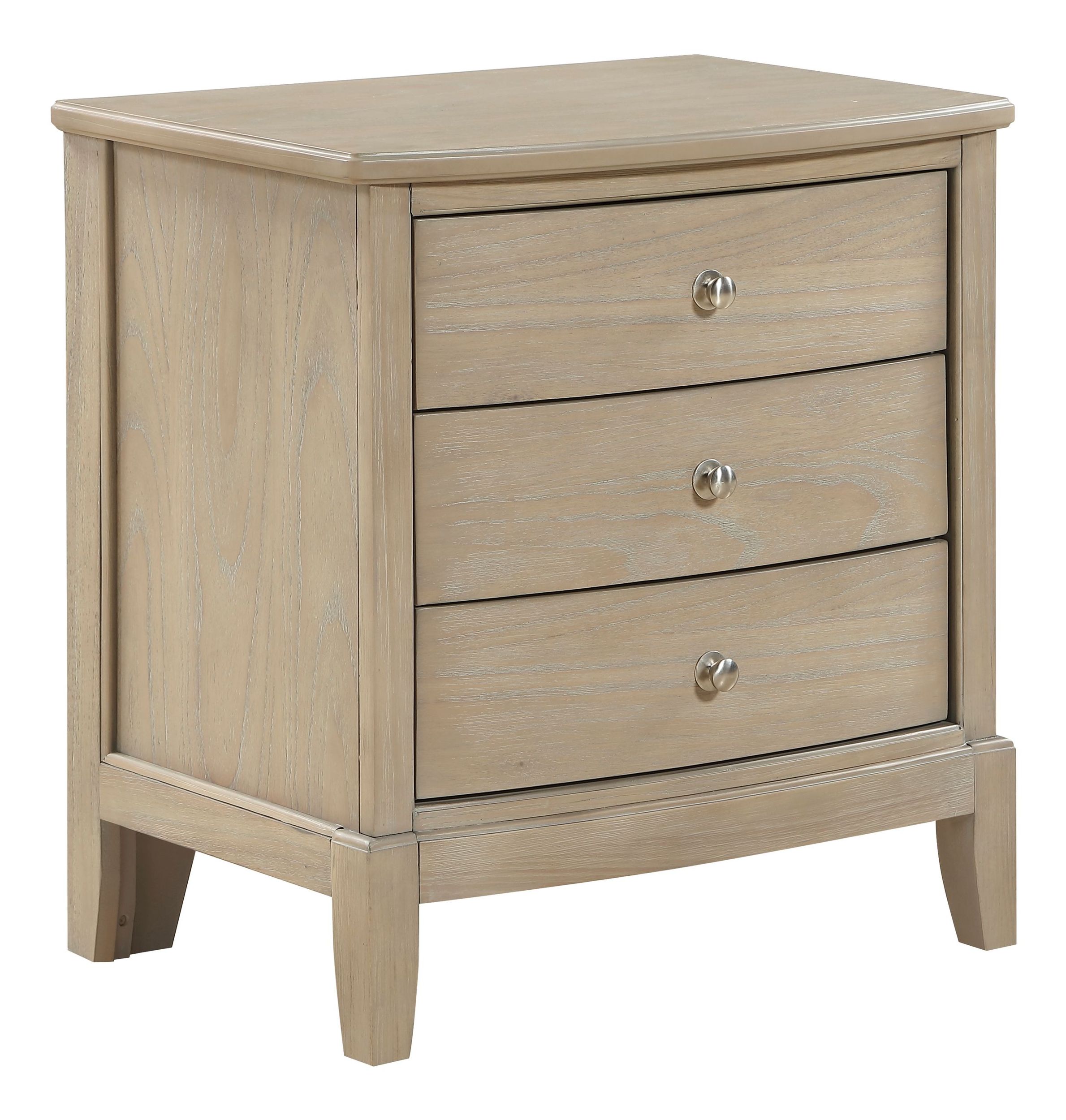 Cotterill Wood 3-Drawer Night Stand