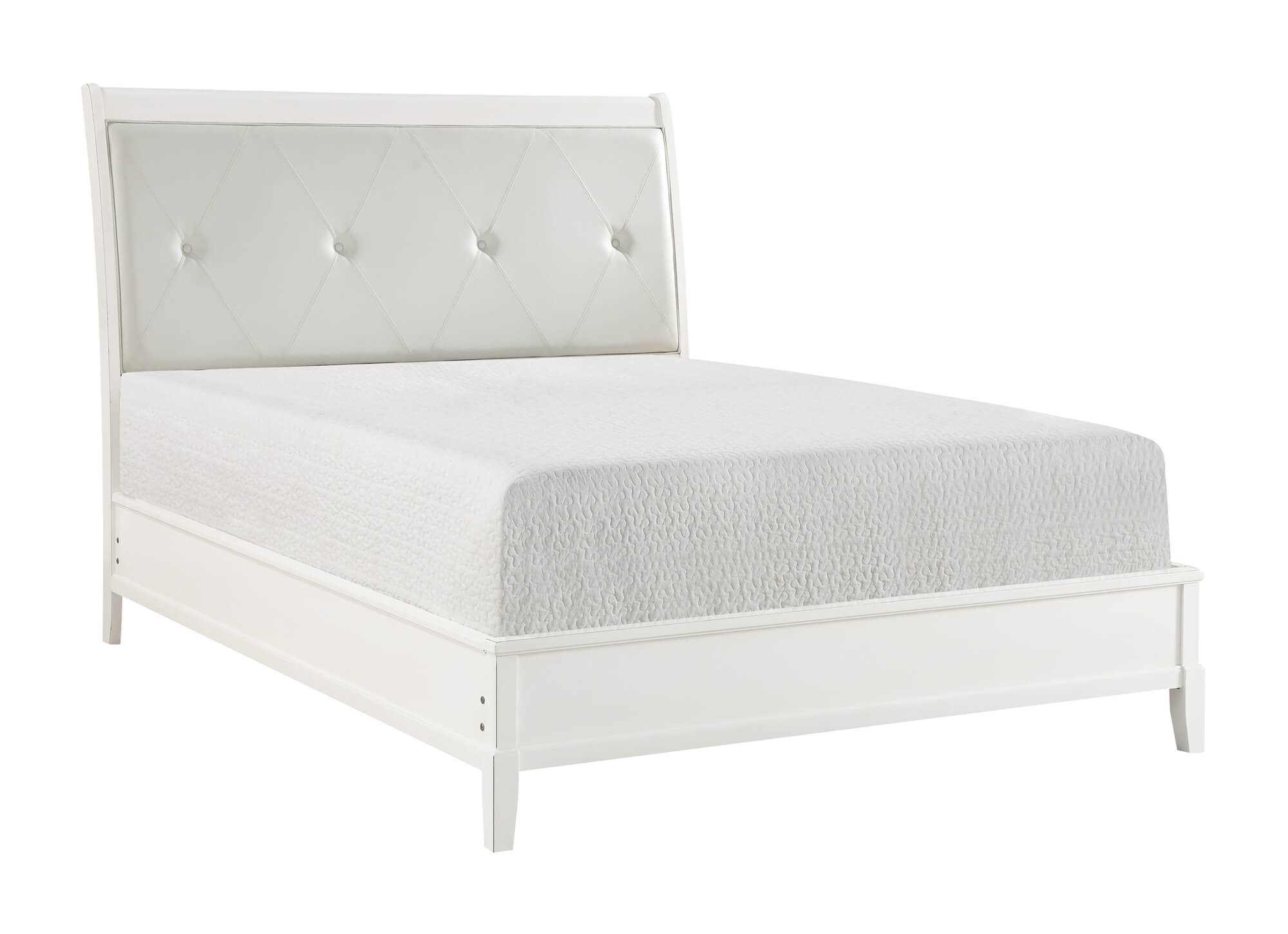 Cotterill Leatherette/Wood/Wood Veneer Tufted Bedroom Set