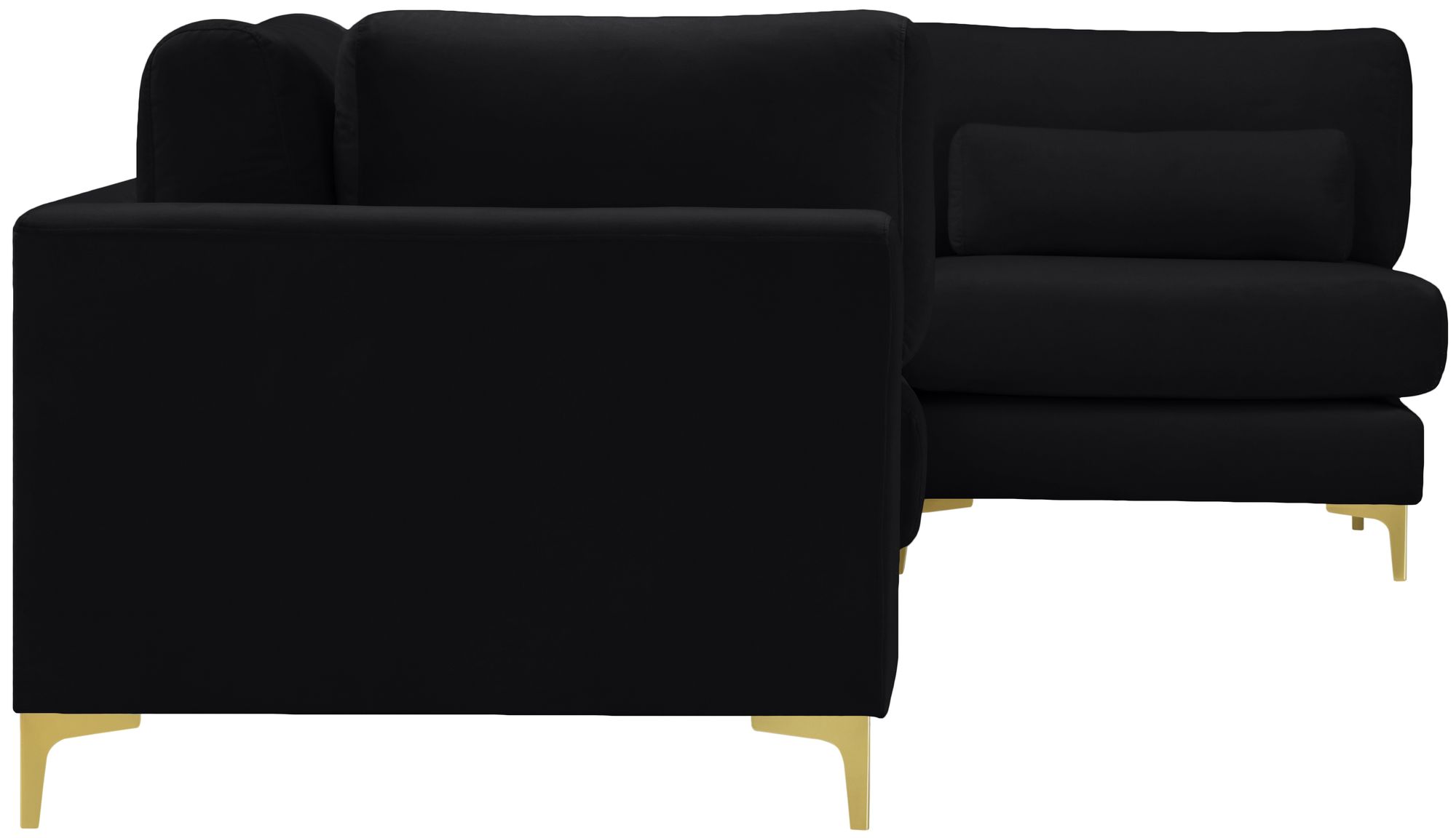 Julia 108.5" 4-Piece Velvet Modular Corner Sectional