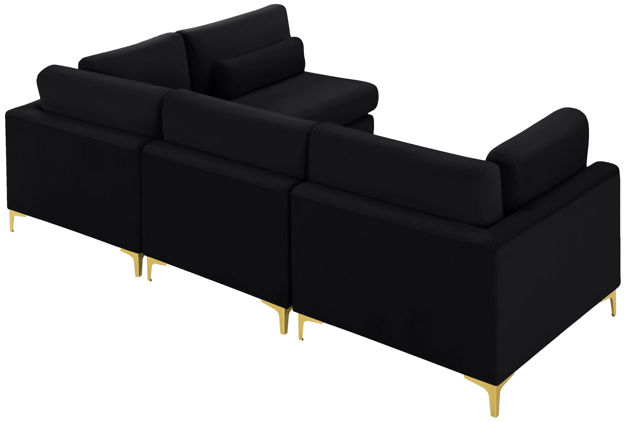 Julia 108.5" 4-Piece Velvet Modular Corner Sectional