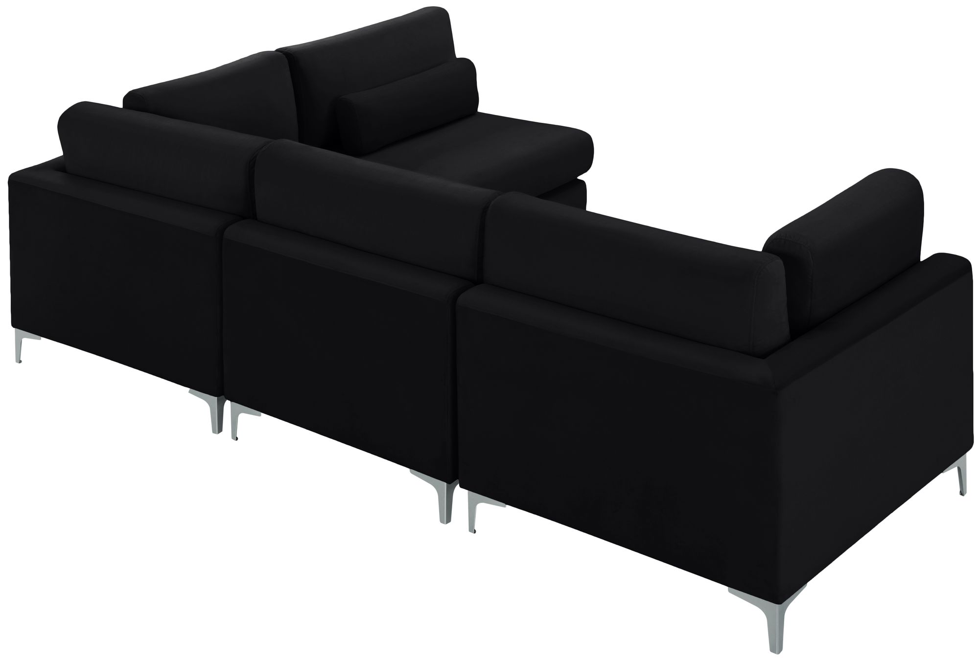 Julia 108.5" 4-Piece Velvet Modular Corner Sectional