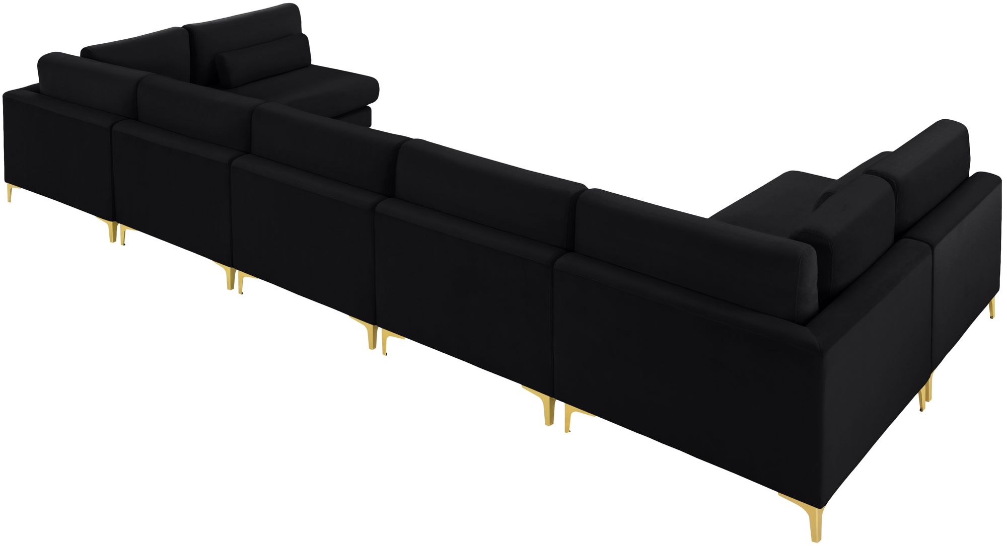 Julia 175.5" 7-Piece Velvet Modular Sectional