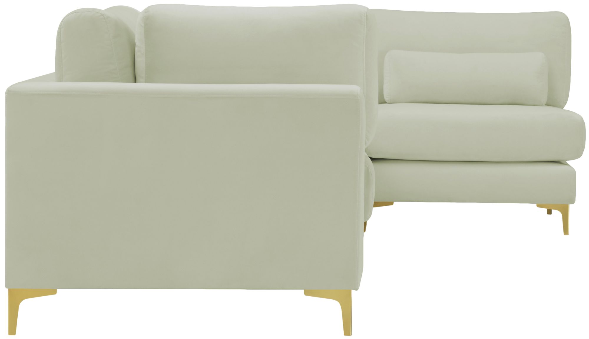 Julia 108.5" 4-Piece Velvet Modular Corner Sectional