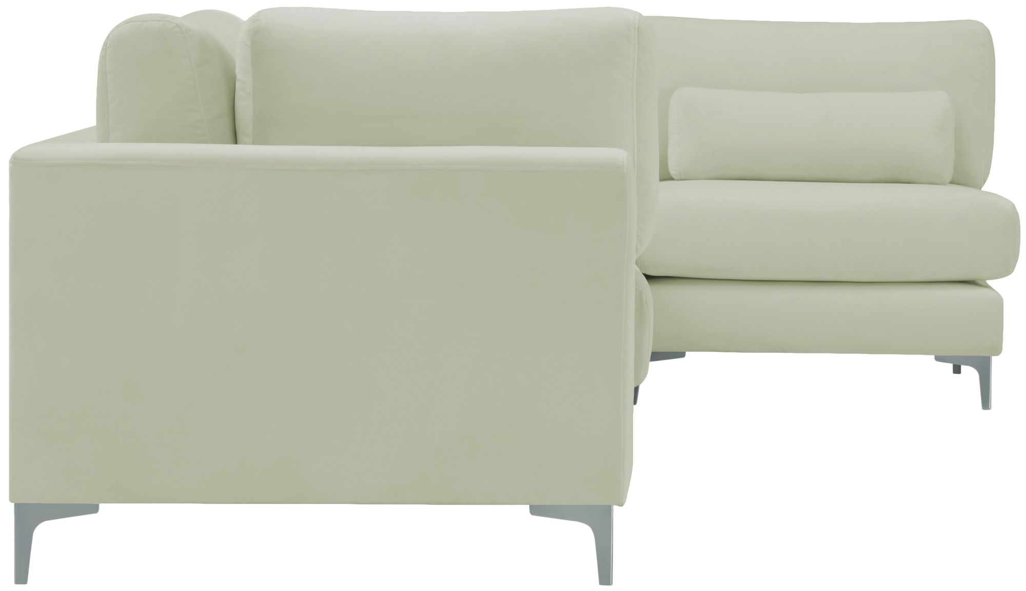 Julia 108.5" 4-Piece Velvet Modular Corner Sectional