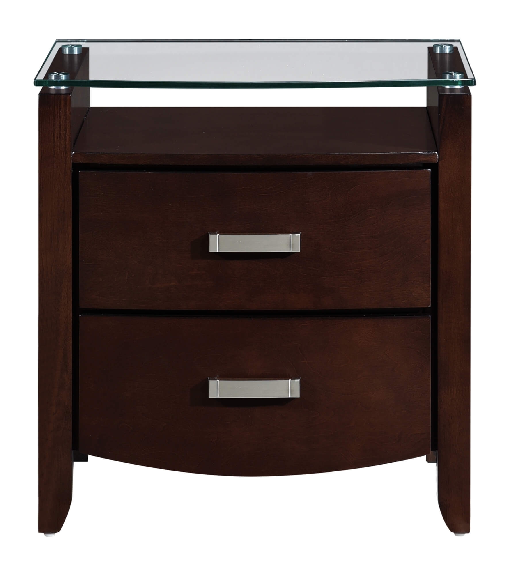 Lyric Leatherette/Wood/Wood Veneer Sleigh Platform Bedroom Set w/ Footboard Storage