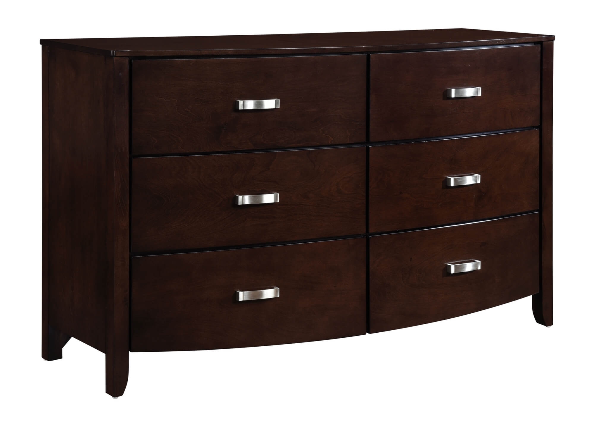 Lyric Leatherette/Wood/Wood Veneer Sleigh Platform Bedroom Set w/ Footboard Storage