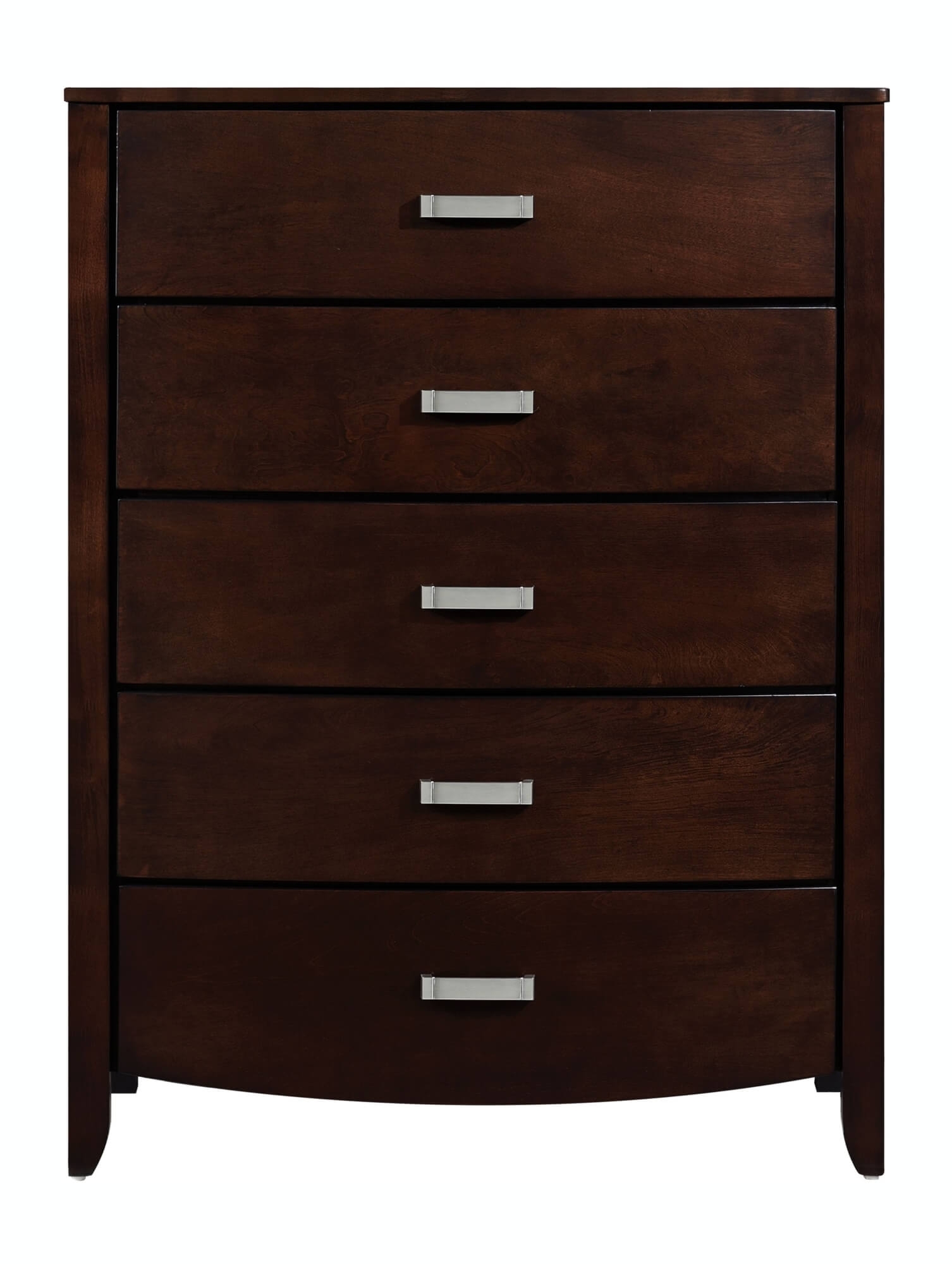 Lyric Leatherette/Wood/Wood Veneer Sleigh Platform Bedroom Set w/ Footboard Storage