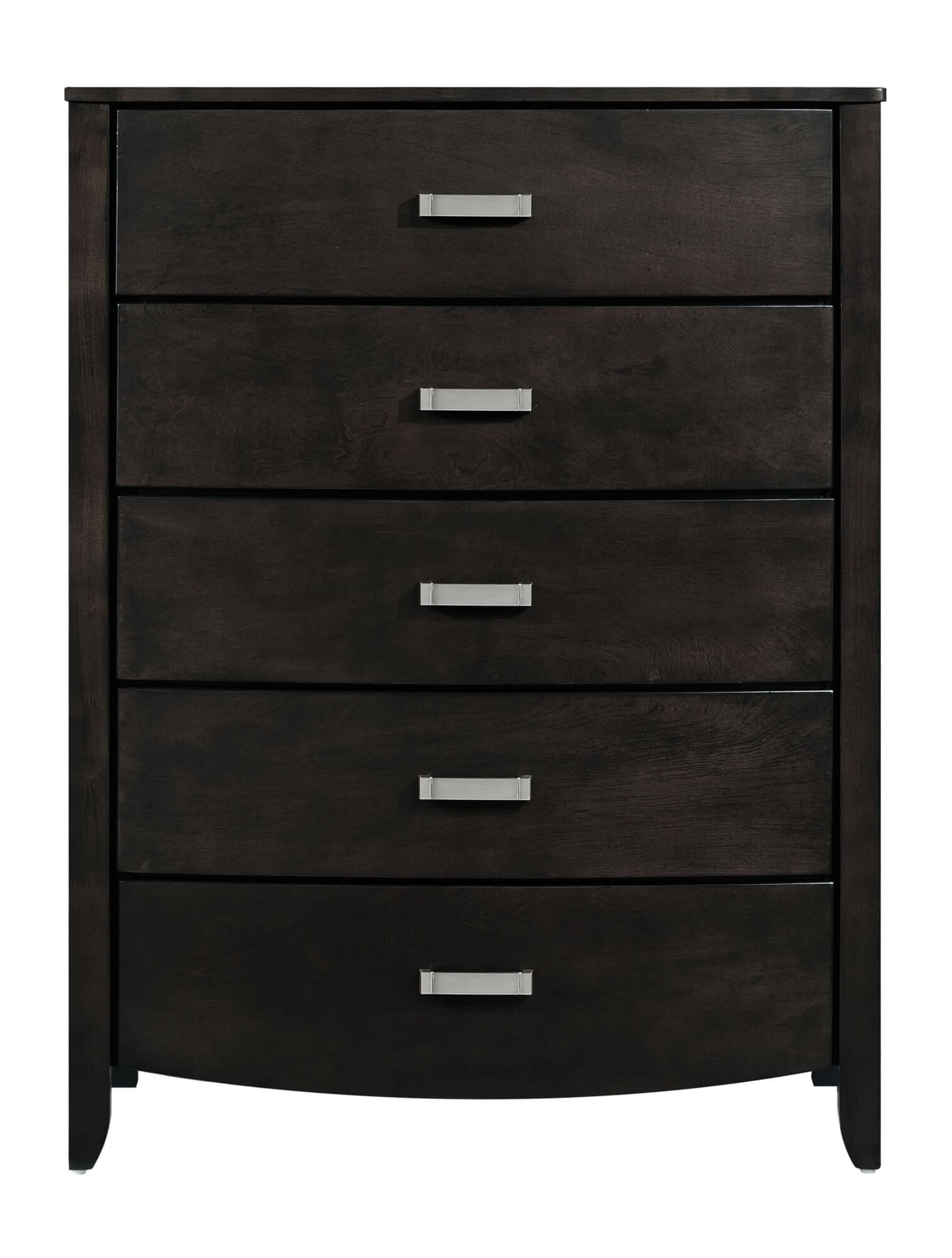 Lyric Leatherette/Wood/Wood Veneer Sleigh Platform Bedroom Set w/ Footboard Storage
