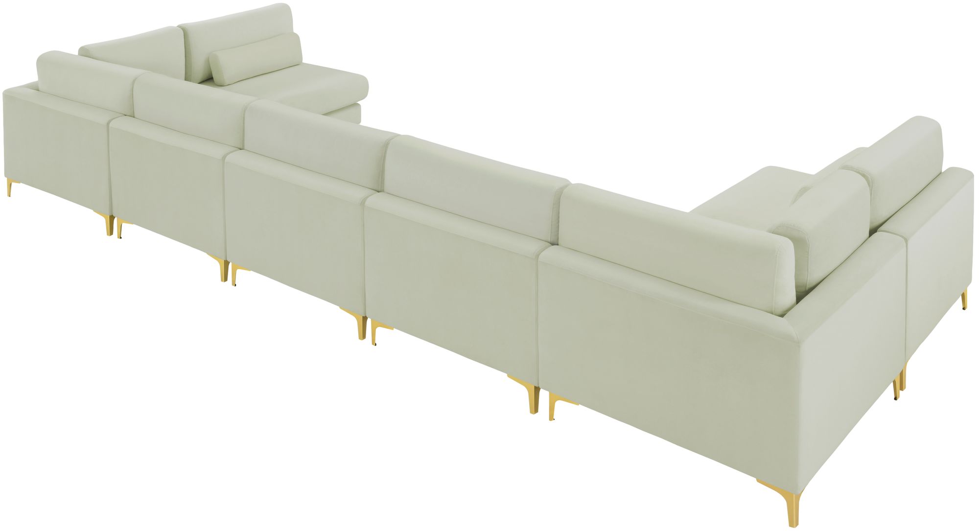 Julia 175.5" 7-Piece Velvet Modular Sectional