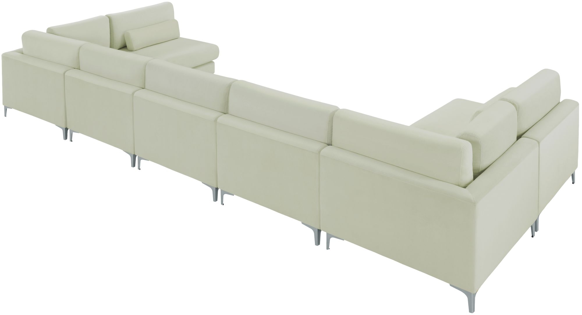 Julia 175.5" 7-Piece Velvet Modular Sectional