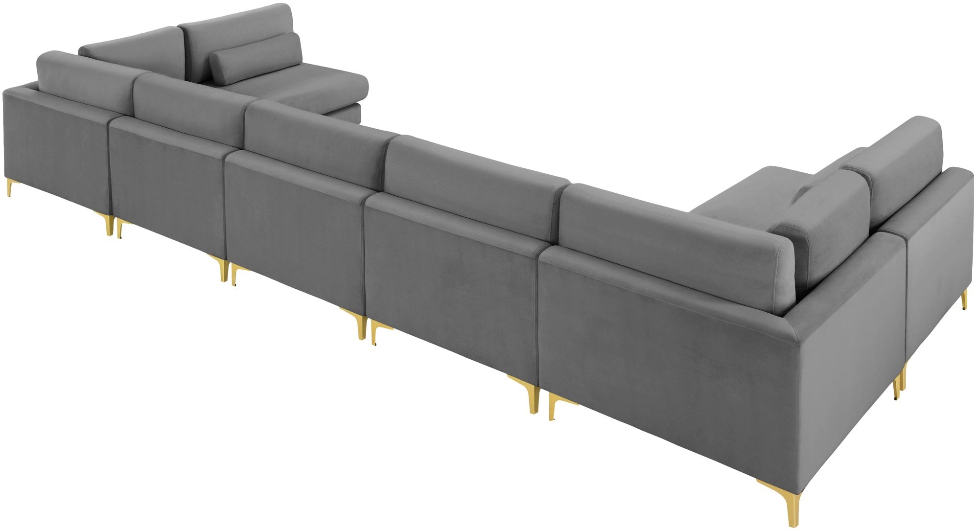 Julia 175.5" 7-Piece Velvet Modular Sectional