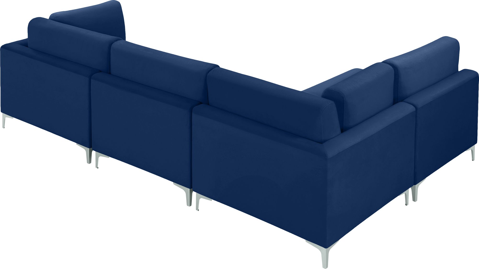Julia 108.5" 4-Piece Velvet Modular Corner Sectional