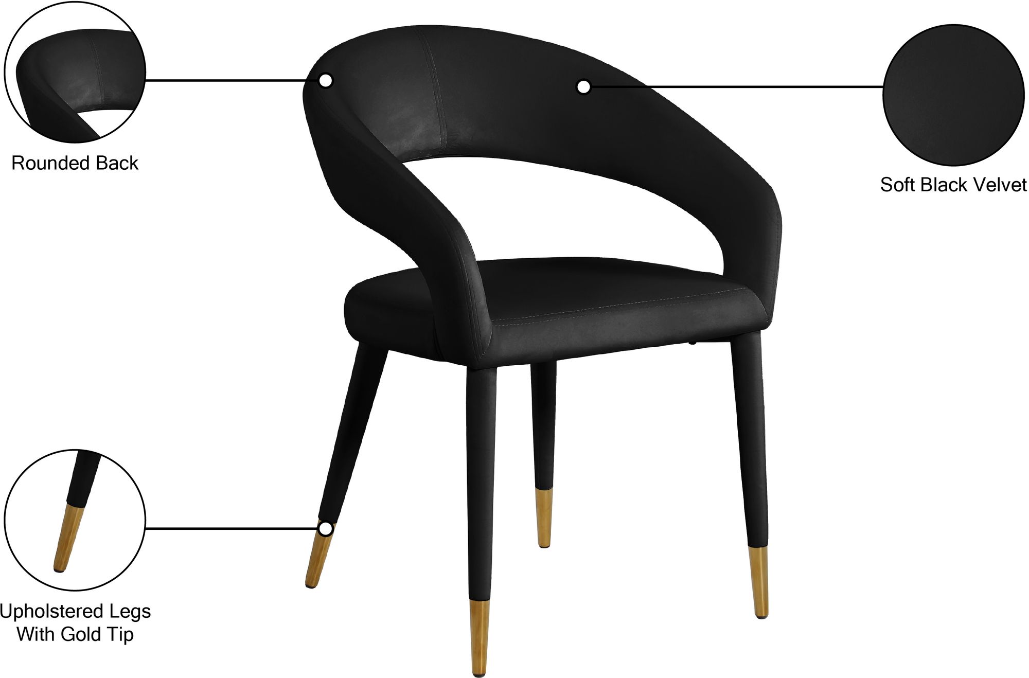 Destiny Velvet Dining Chair