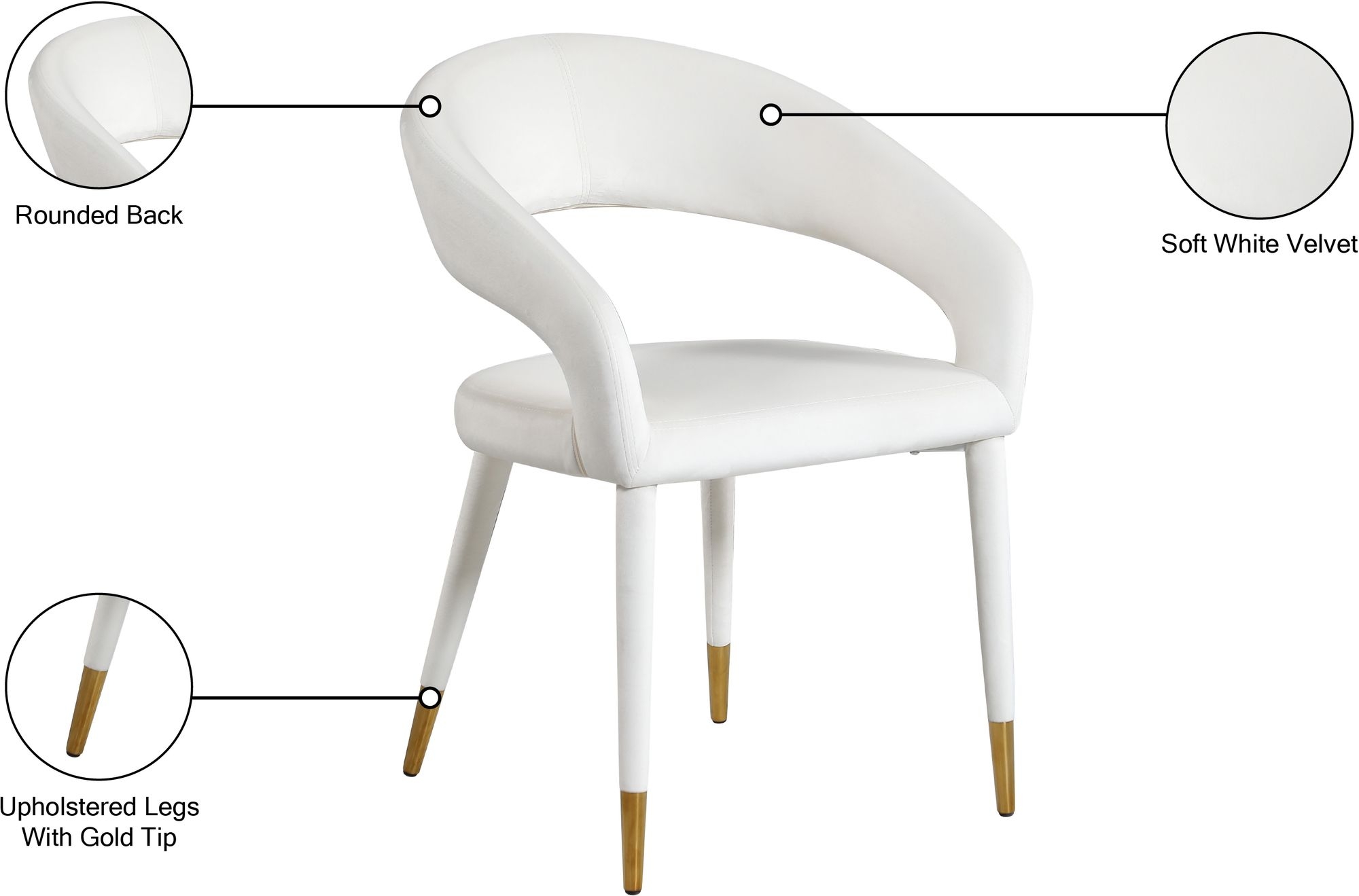Destiny Velvet Dining Chair
