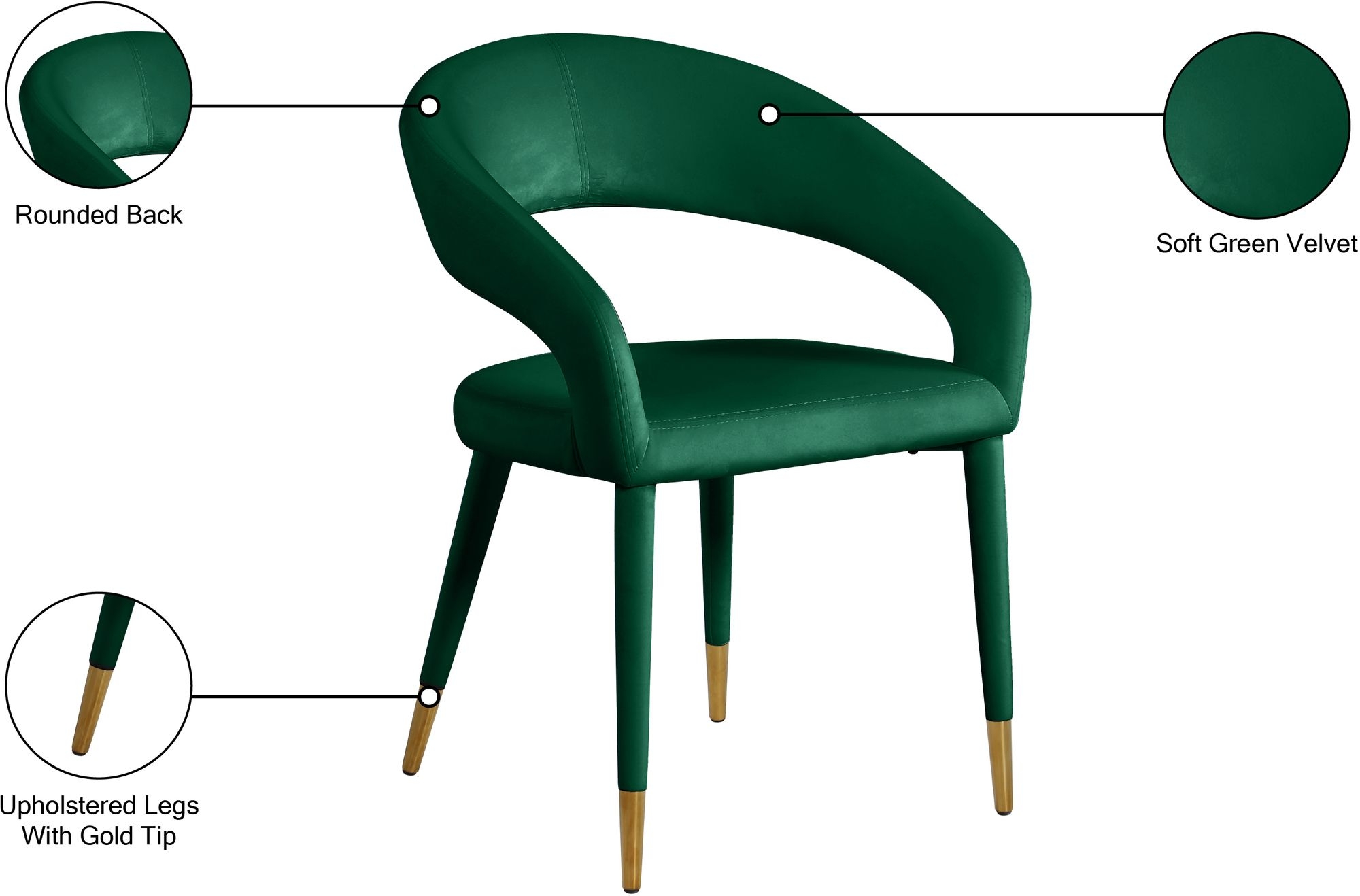 Destiny Velvet Dining Chair