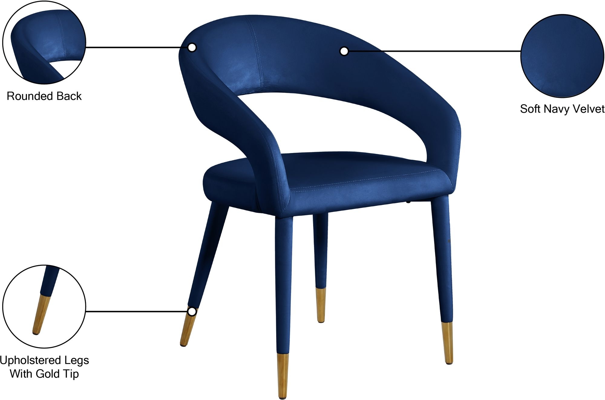 Destiny Velvet Dining Chair
