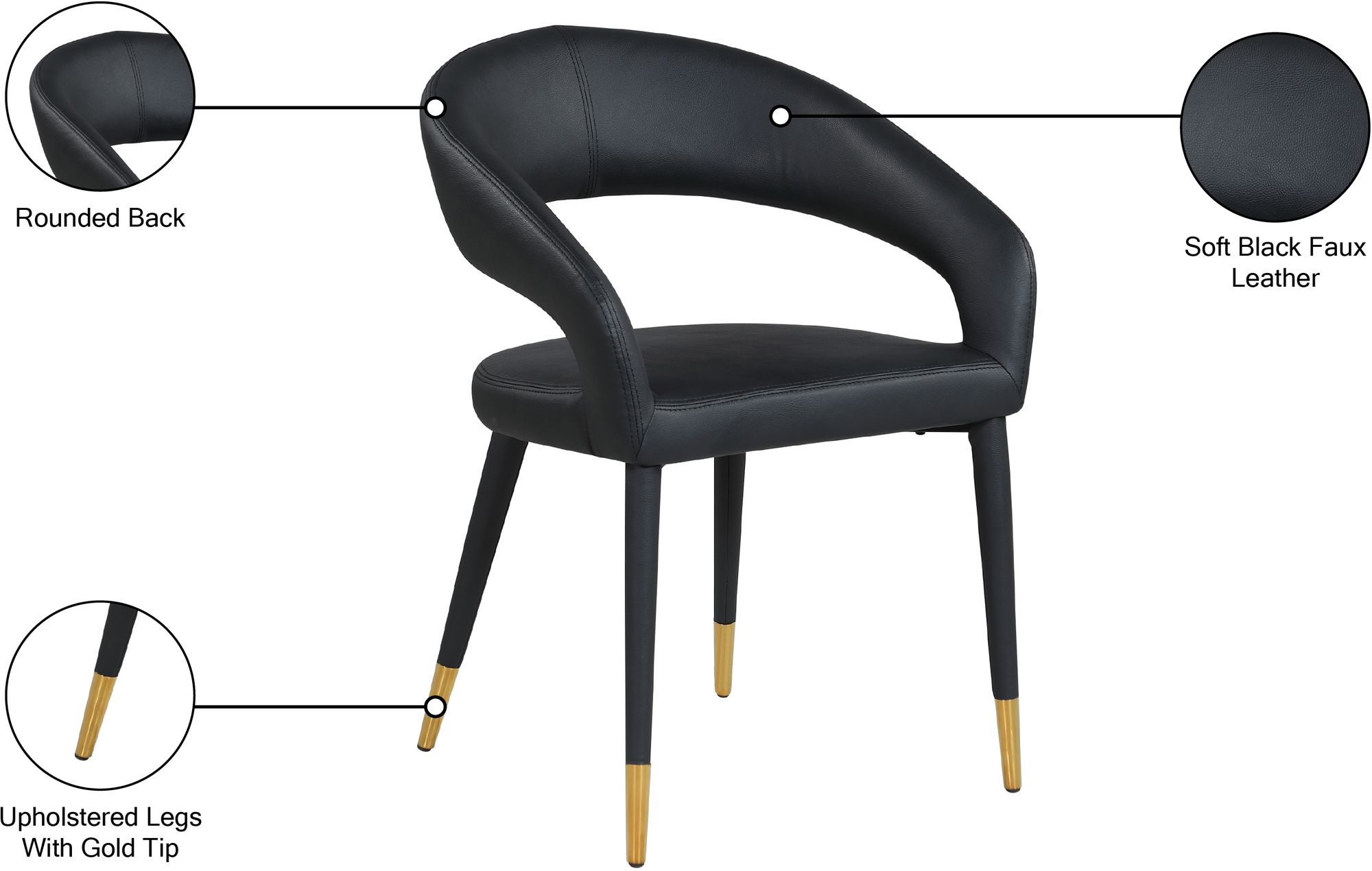 Destiny Faux Leather Dining Chair