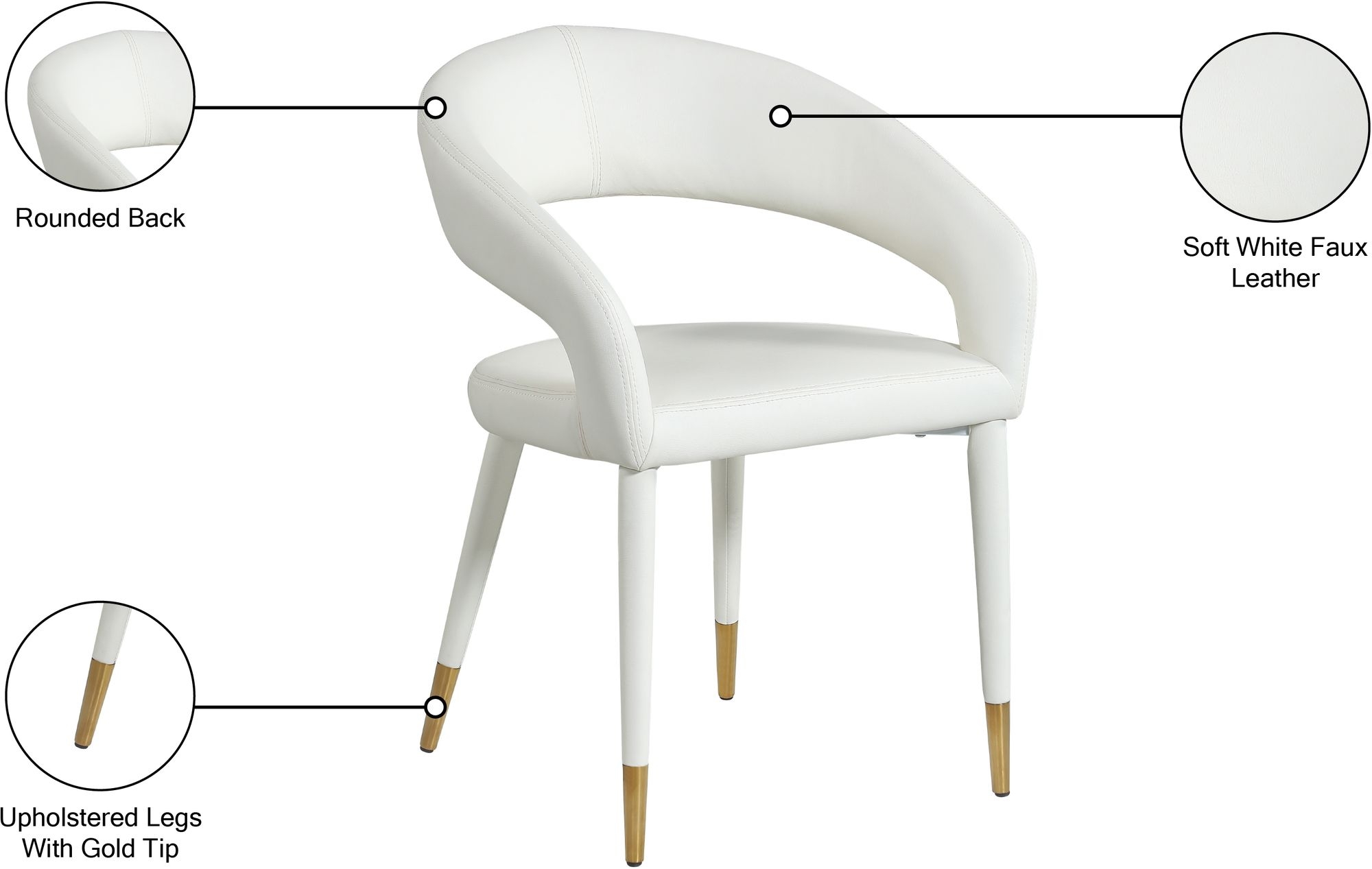 Destiny Faux Leather Dining Chair