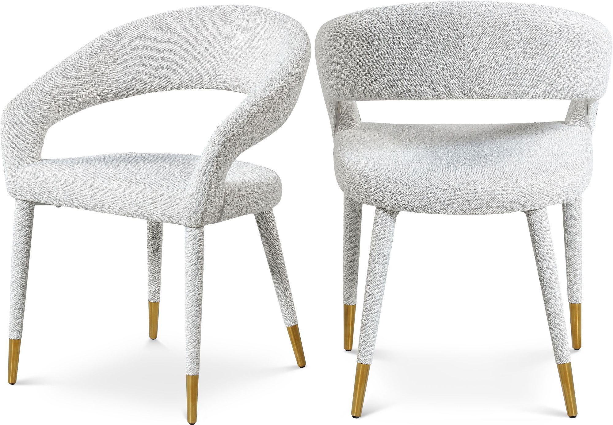 Destiny Boucle Fabric Dining Chair
