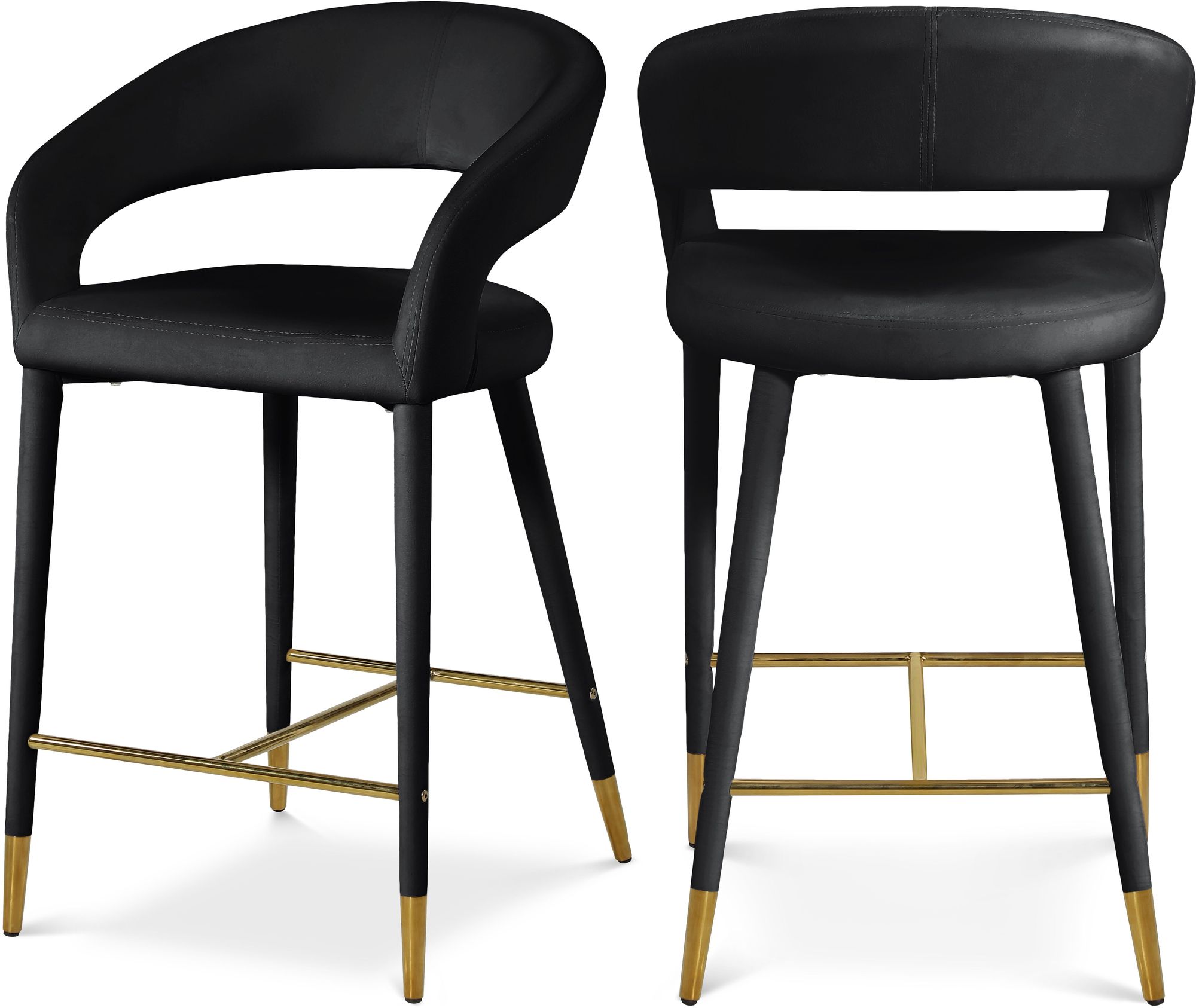 Destiny Velvet Counter Stool