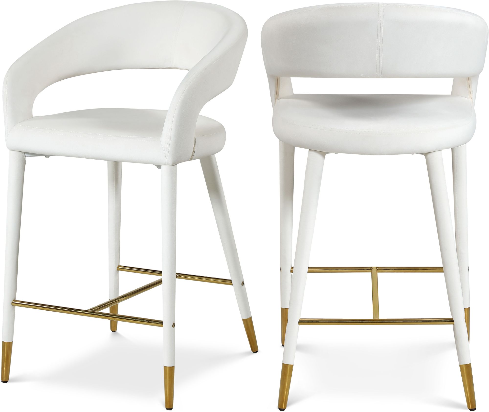 Destiny Velvet Counter Stool