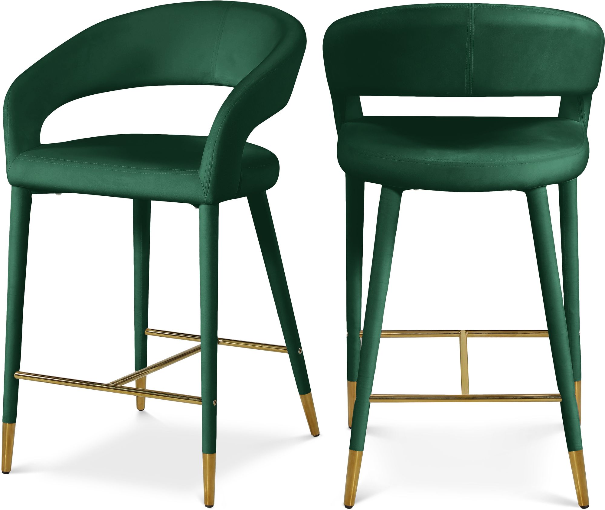 Destiny Velvet Counter Stool