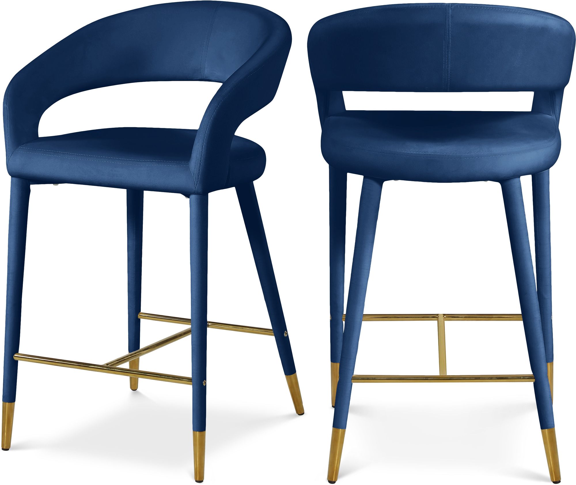 Destiny Velvet Counter Stool