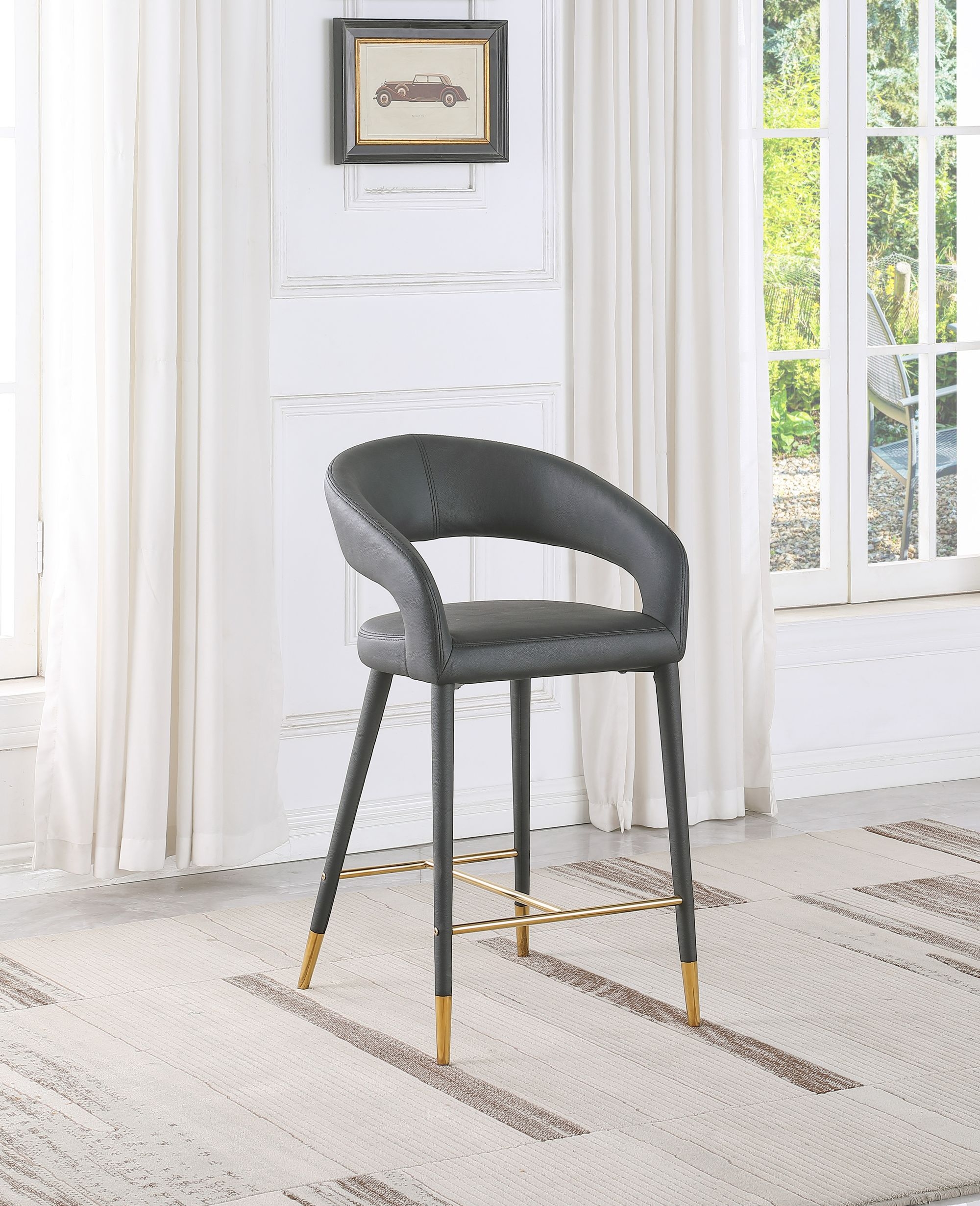 Destiny Faux Leather Counter Stool