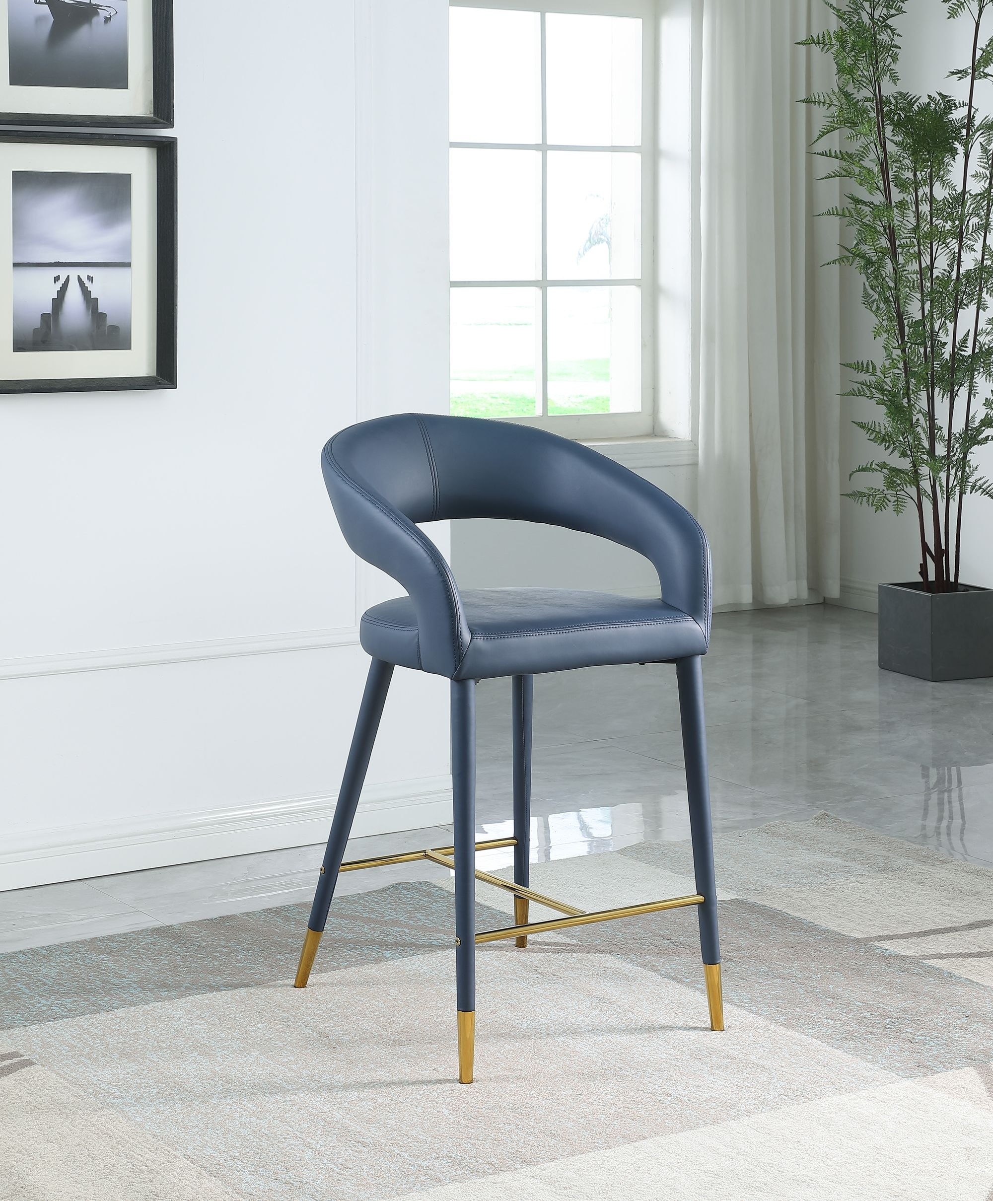 Destiny Faux Leather Counter Stool