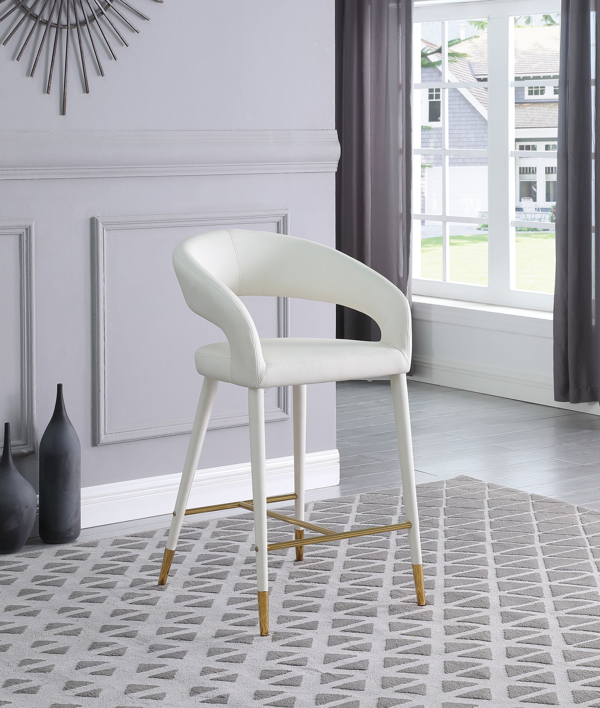 Destiny Faux Leather Counter Stool