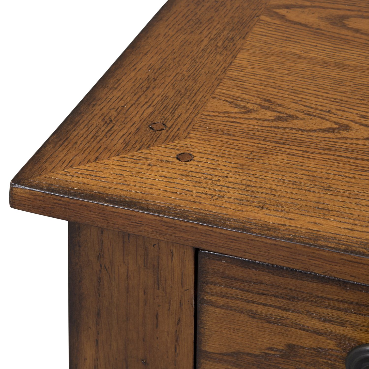 Grandpa's Cabin Wood Sleigh Bedroom Set - Aged Oak