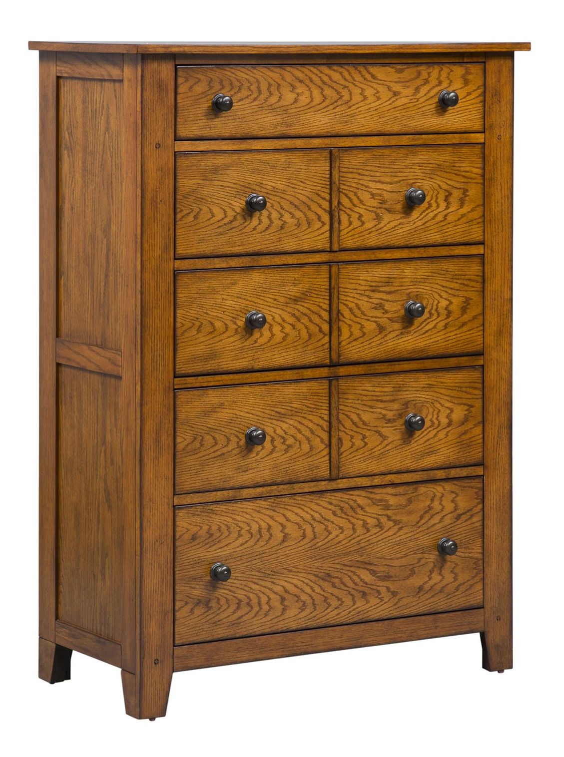 Grandpa's Cabin Wood Sleigh Bedroom Set - Aged Oak