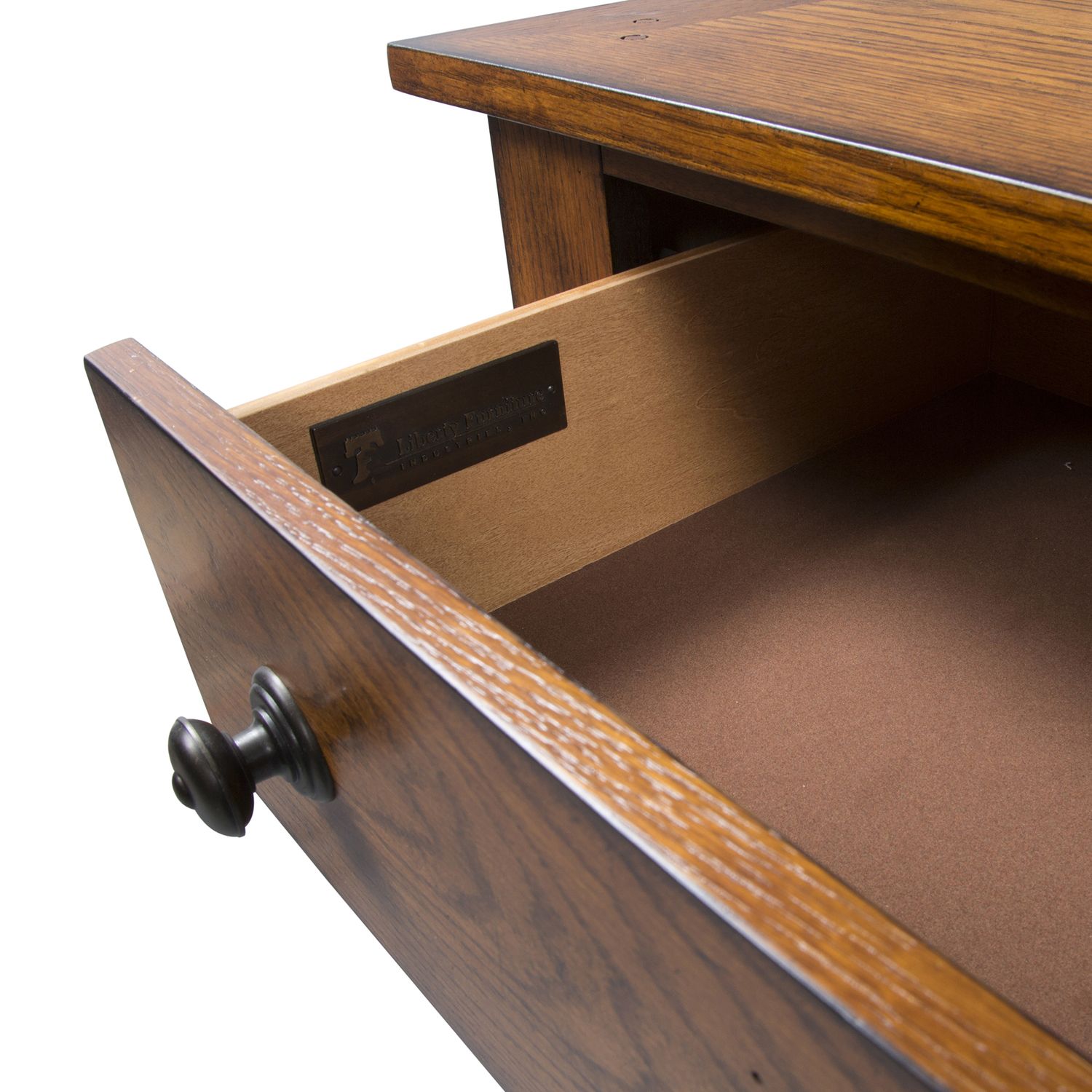Grandpa's Cabin Wood Sleigh Bedroom Set - Aged Oak