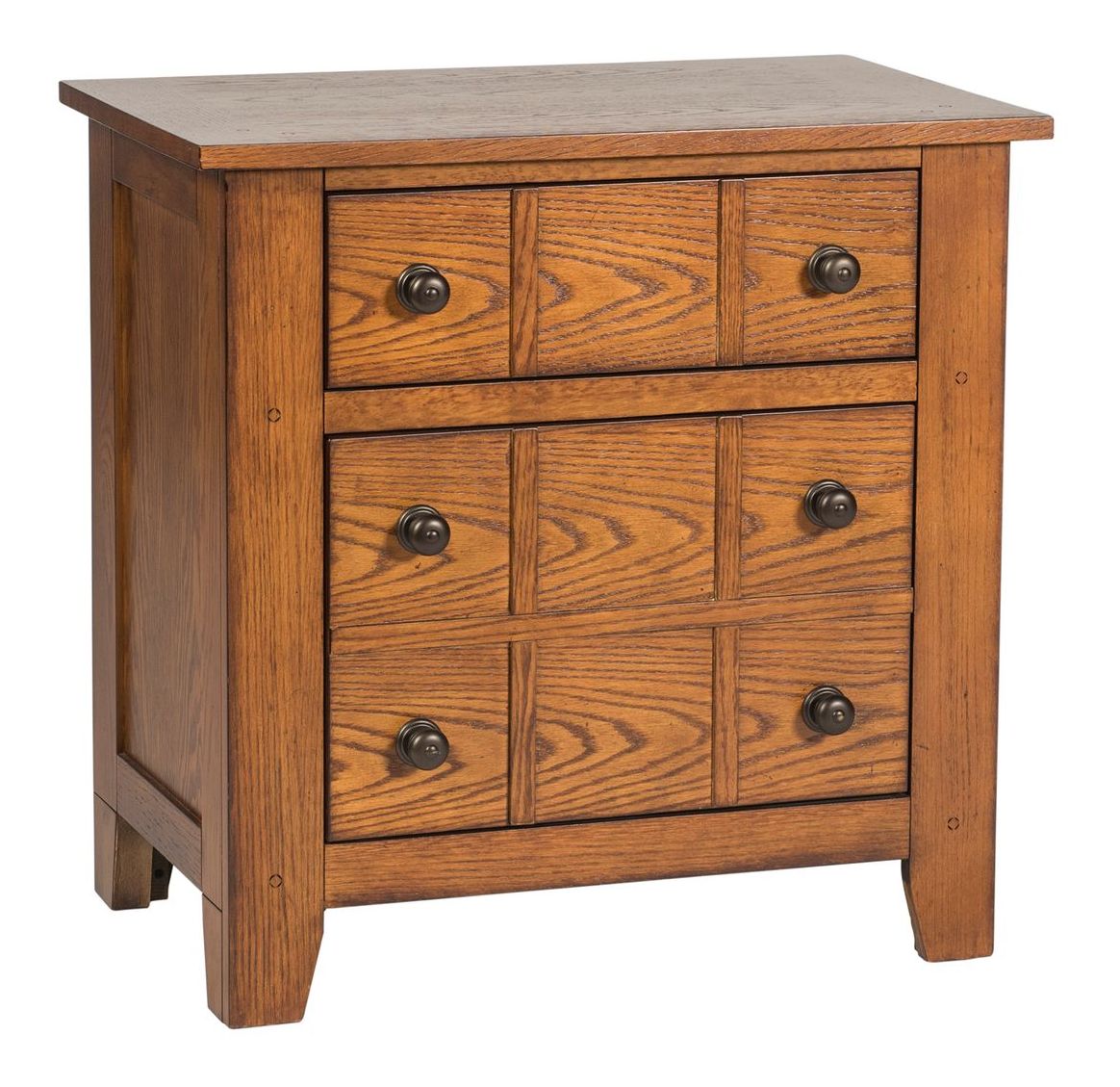 Grandpa's Cabin Wood Sleigh Bedroom Set - Aged Oak