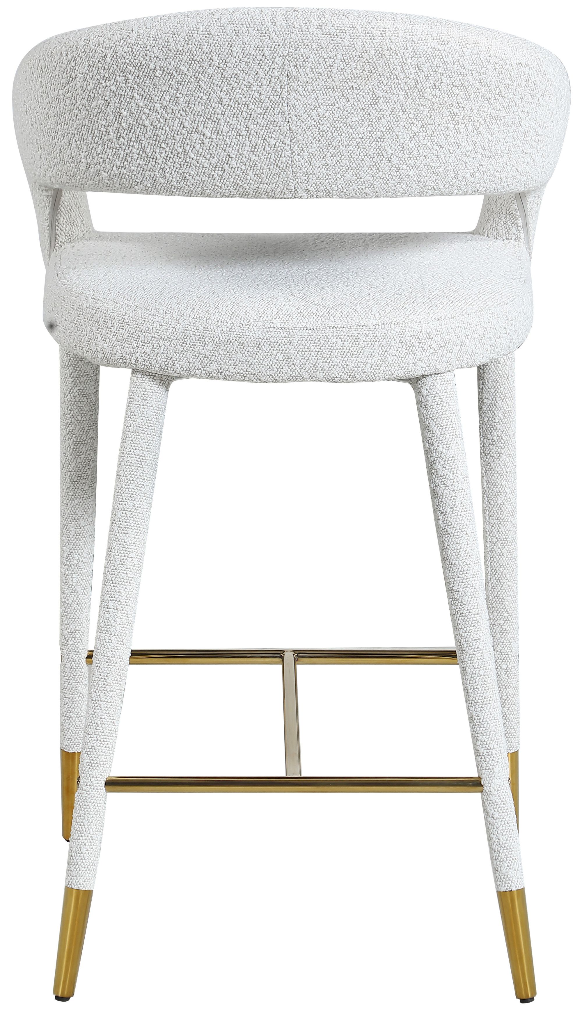 Destiny Boucle Fabric Counter Stool
