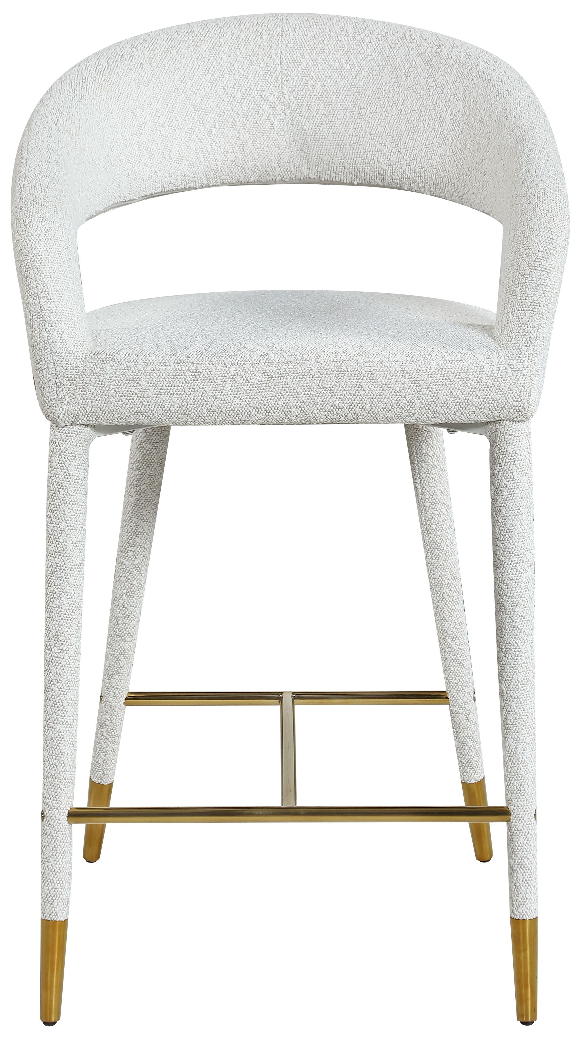 Destiny Boucle Fabric Counter Stool
