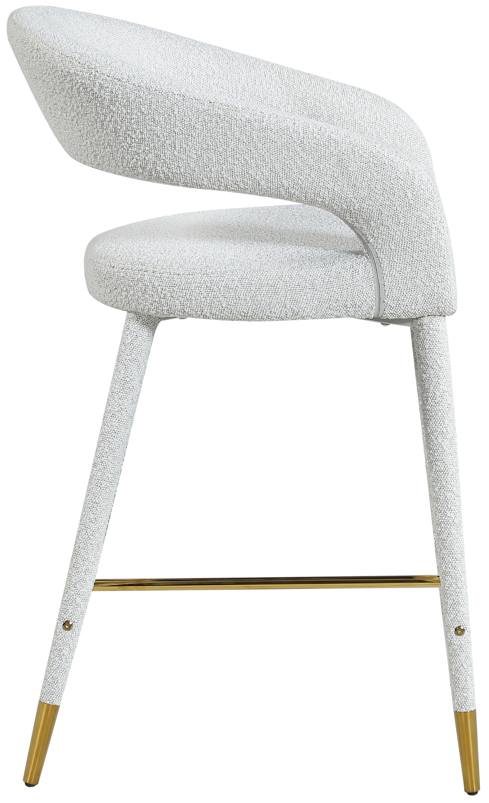 Destiny Boucle Fabric Counter Stool