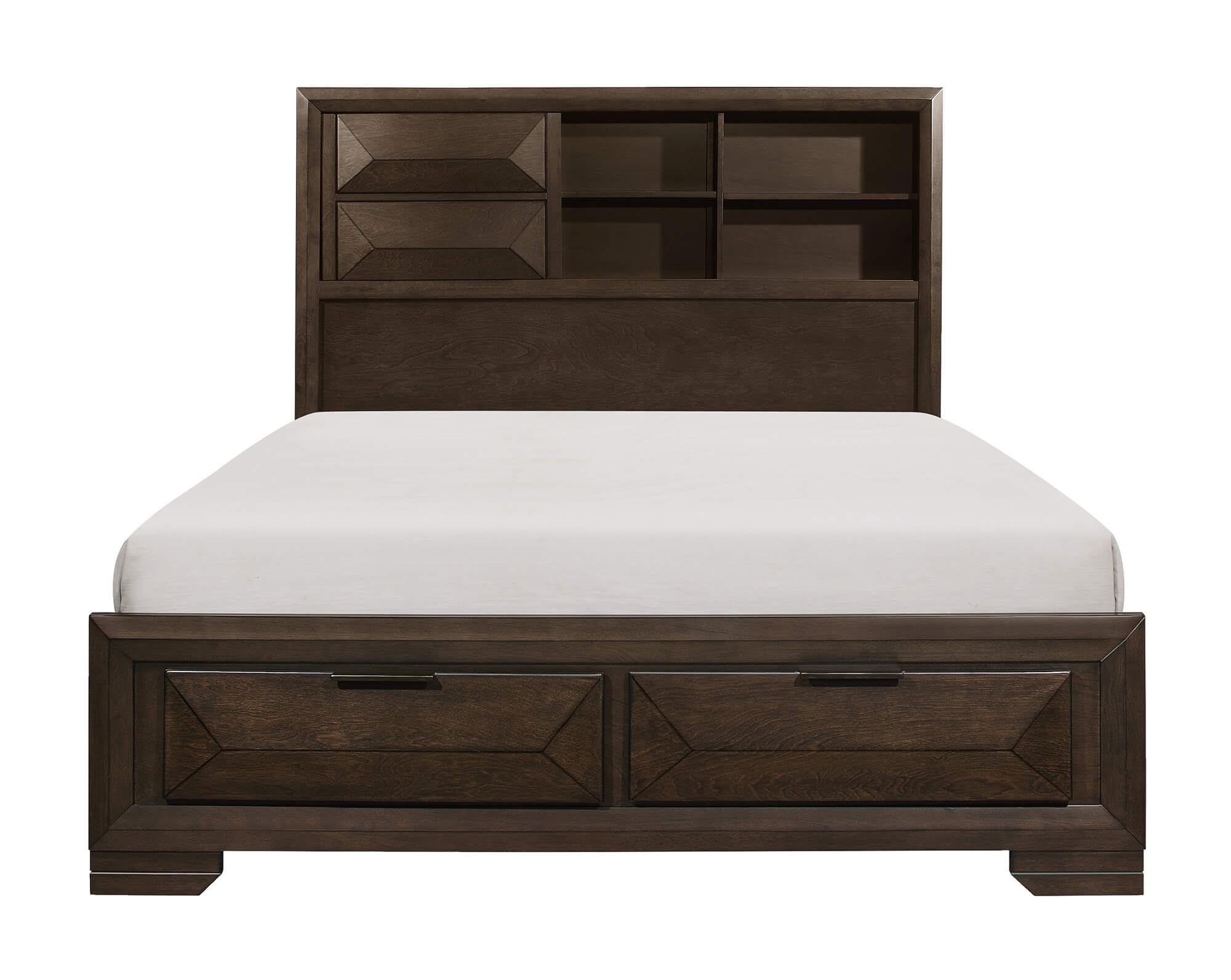 Chesky Wood/Wood Veneer Storage Platform Bed, California King Size