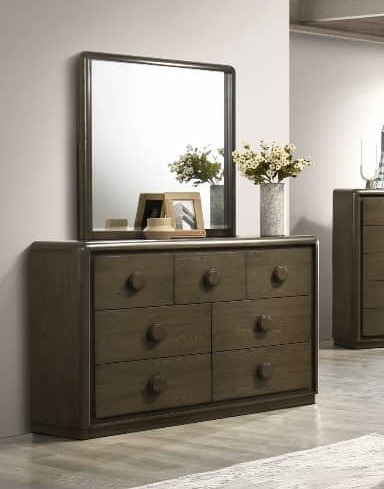 Luna Dresser Mirror Rectangular Framed Bedroom Wall Mirror