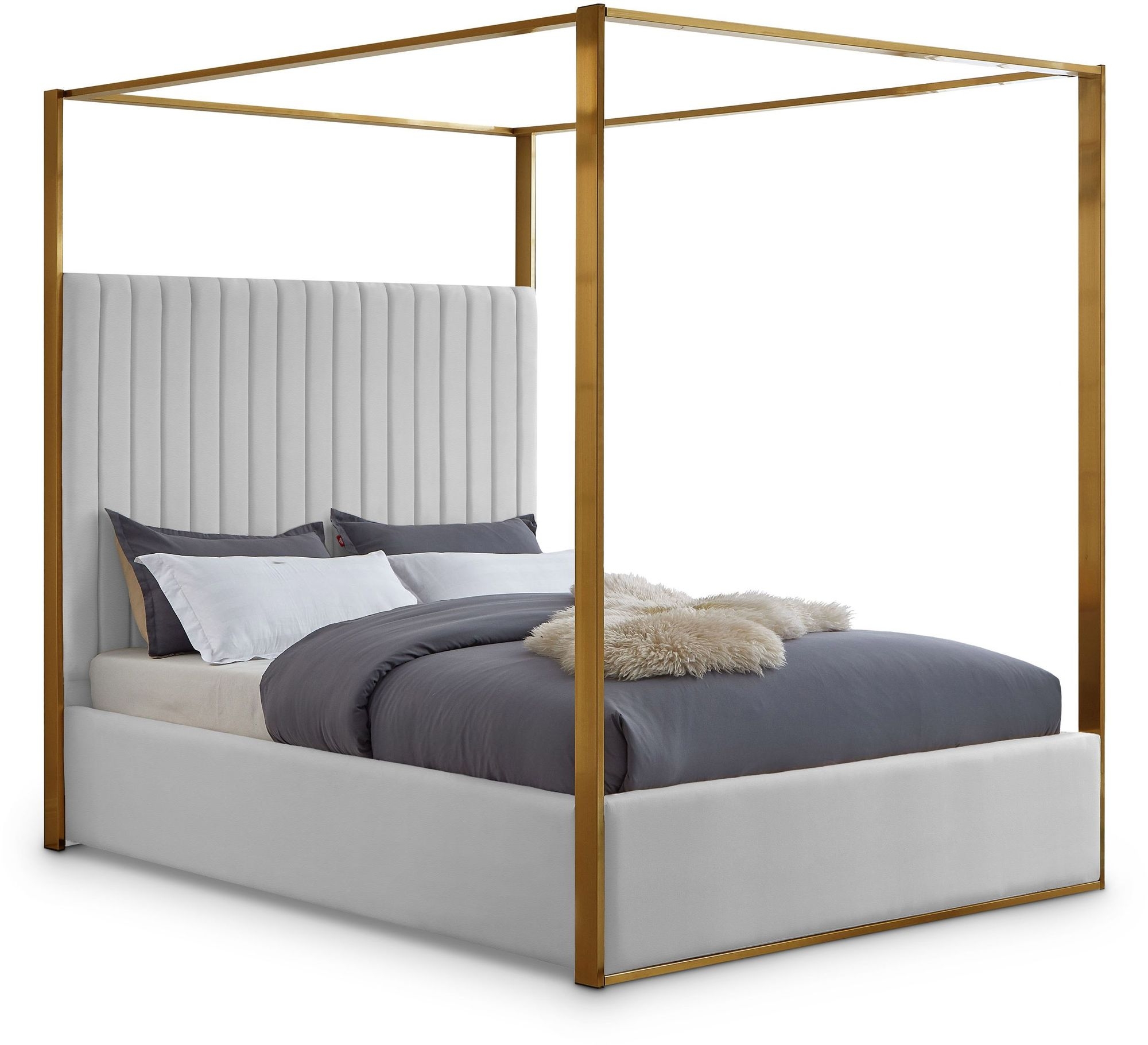 Jones Velvet Canopy Bed