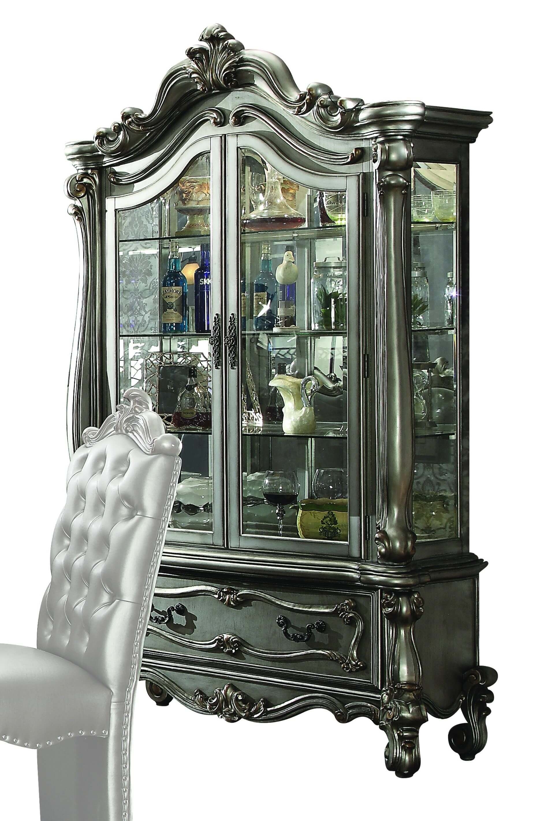 Versailles Wood Curio Cabinet