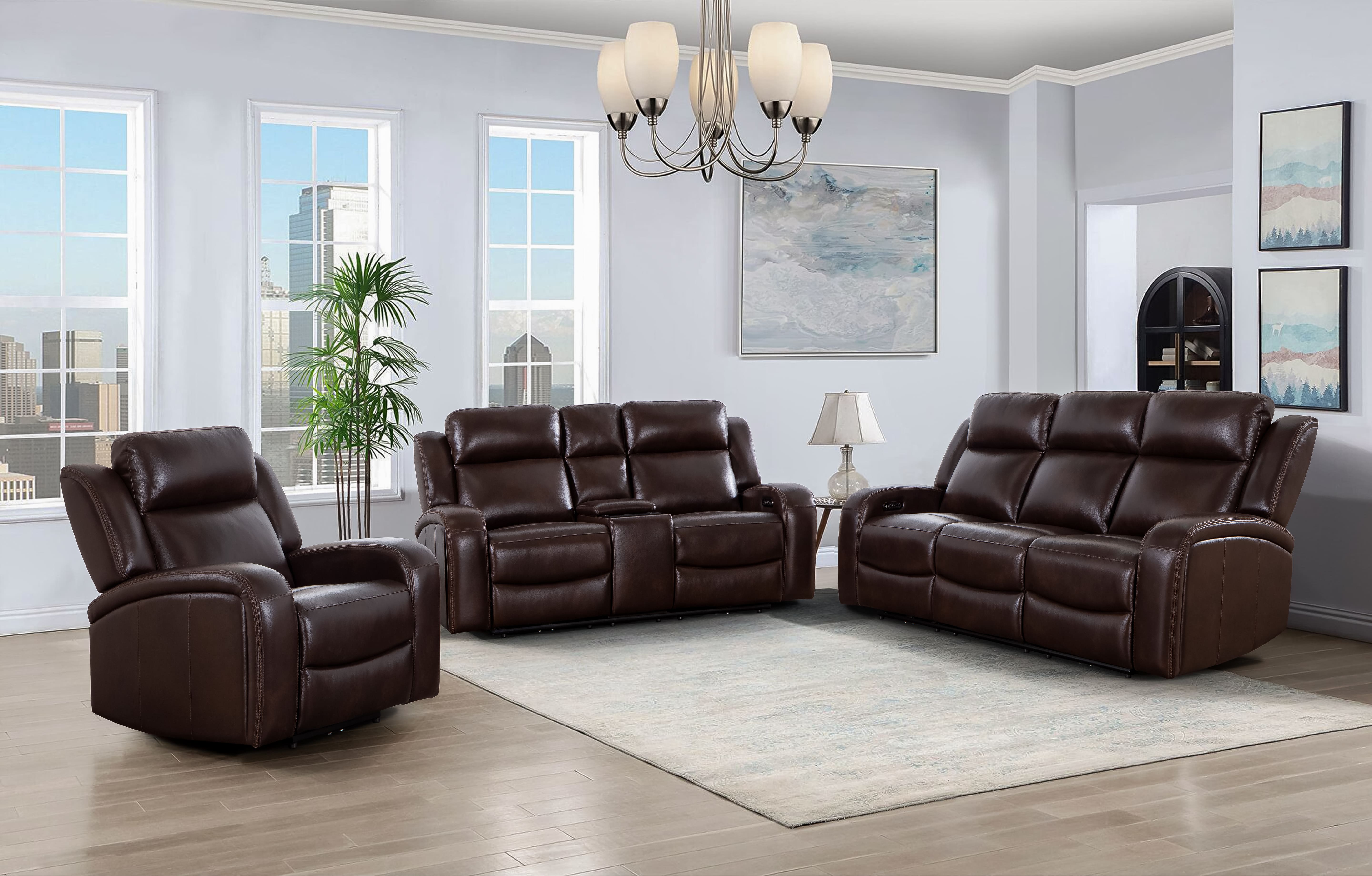 Logan Power Recliner Chair – Italian Leather
